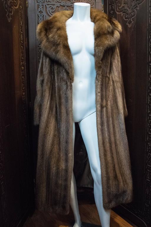 Mink and Sable Trimmed Fur Coat For Sale at 1stDibs | mink or sable ...