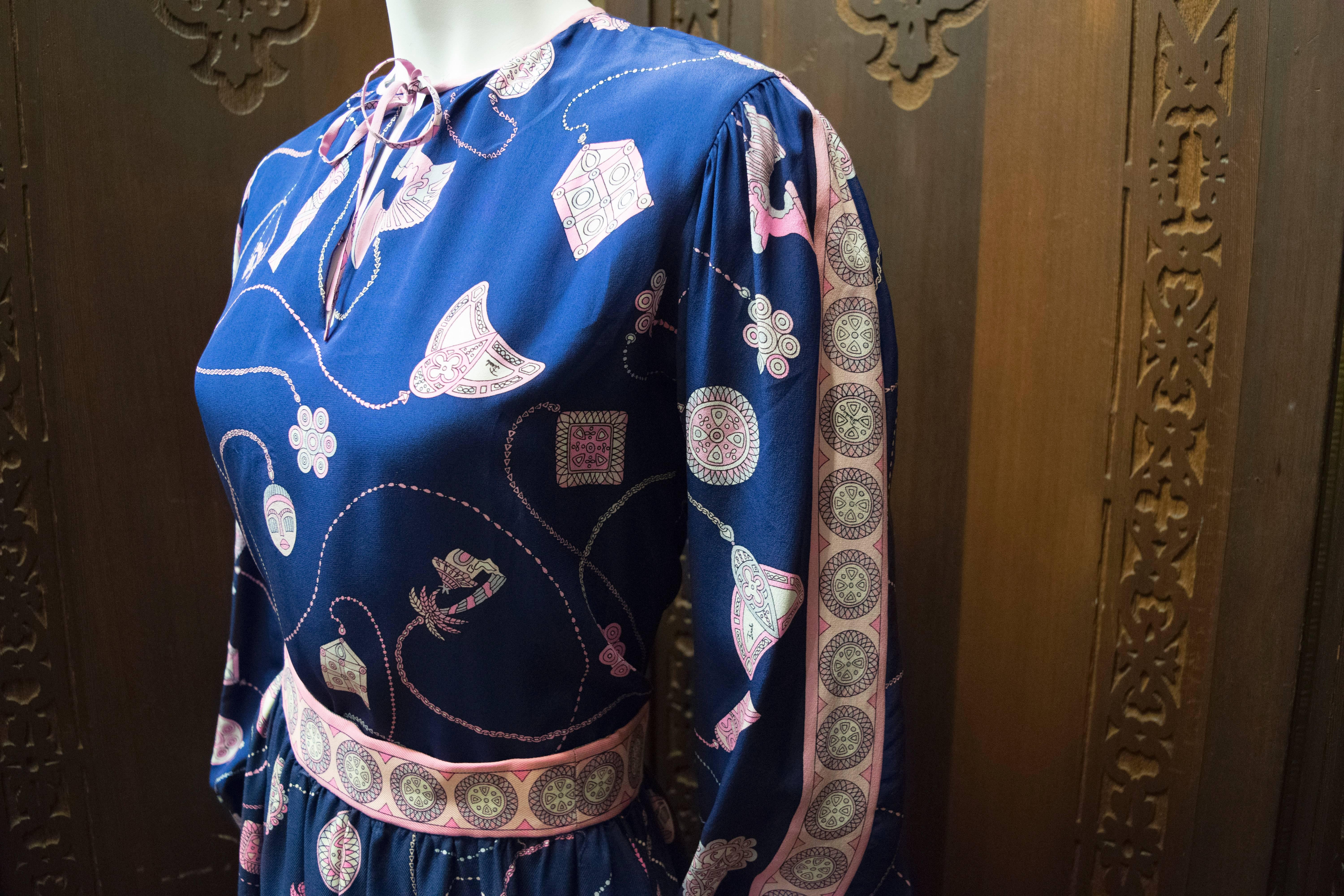Falda y blusa de dos piezas Pucci de los años 70 en Bueno Estado en San Francisco, CA