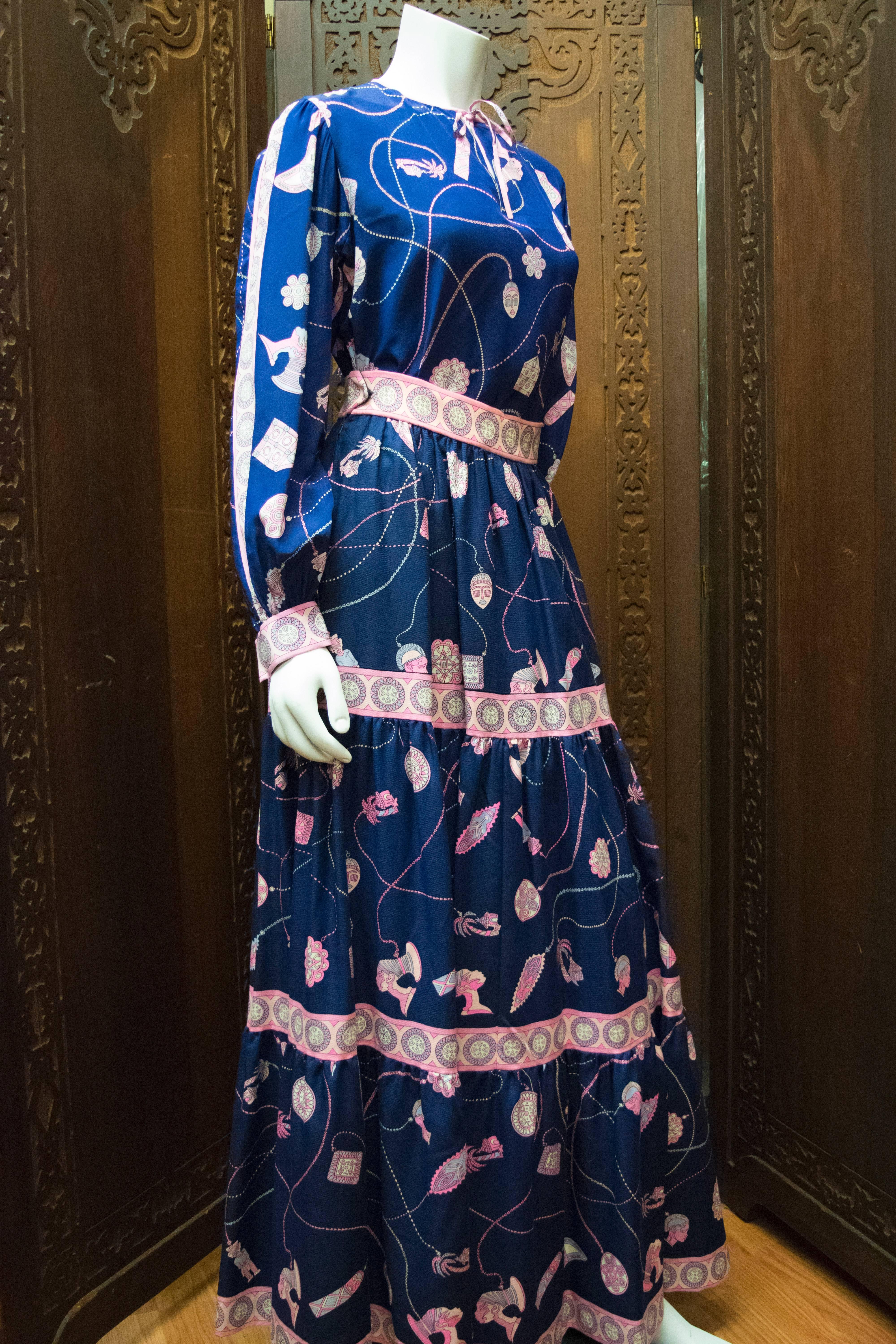 De las mujeres Falda y blusa de dos piezas Pucci de los años 70