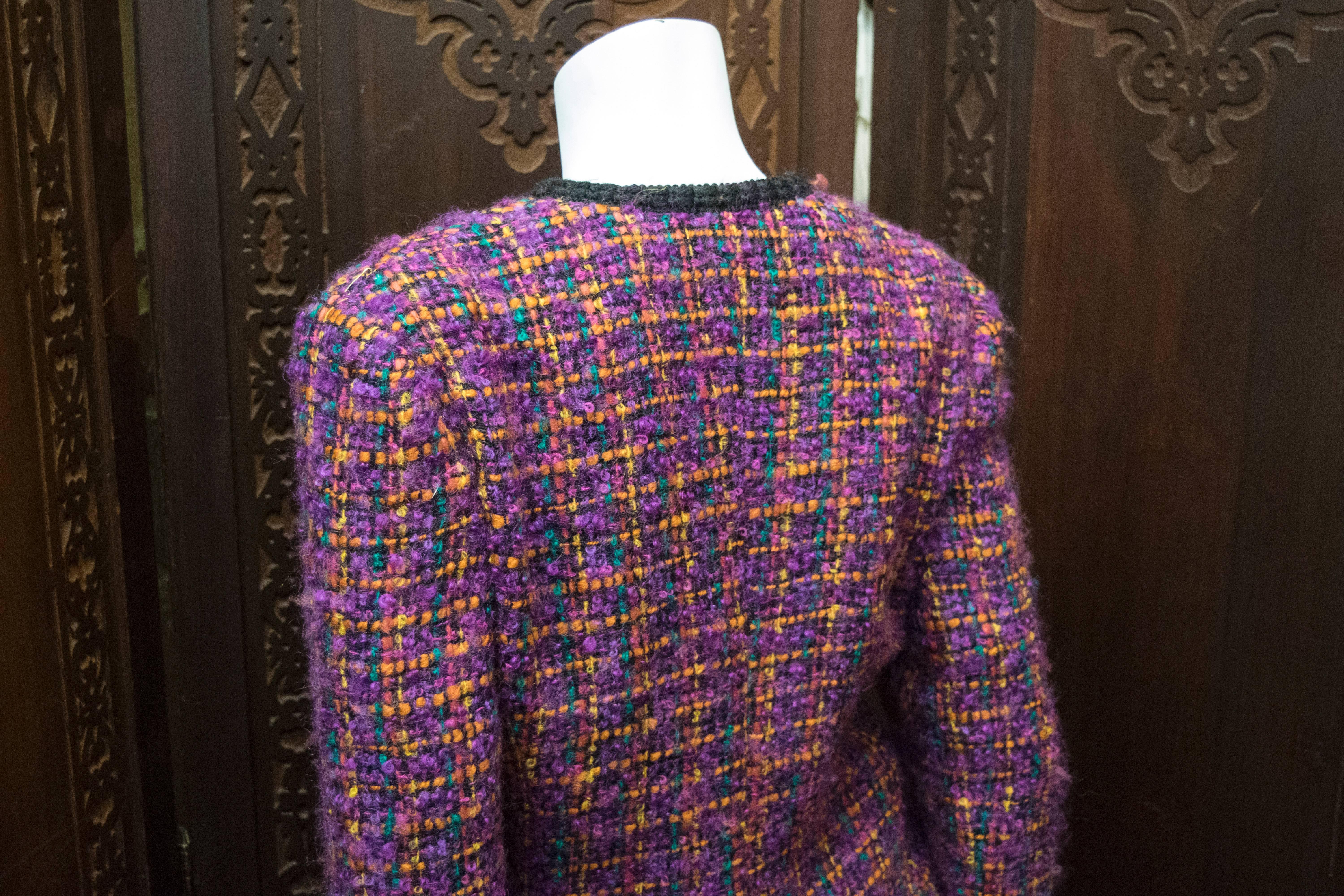 1980er Chanel Zweiteiliger Strickanzug 2