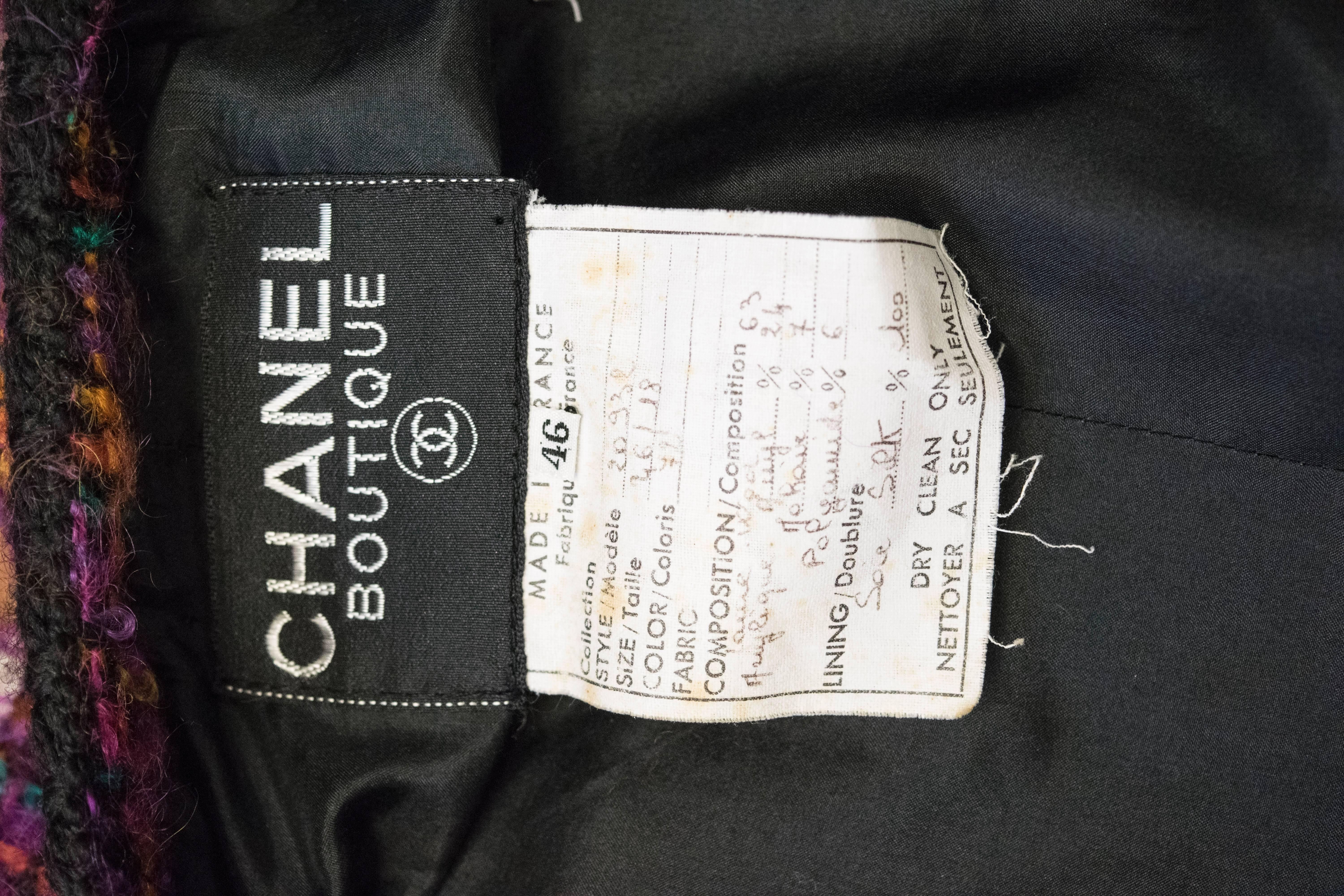 1980er Chanel Zweiteiliger Strickanzug 4