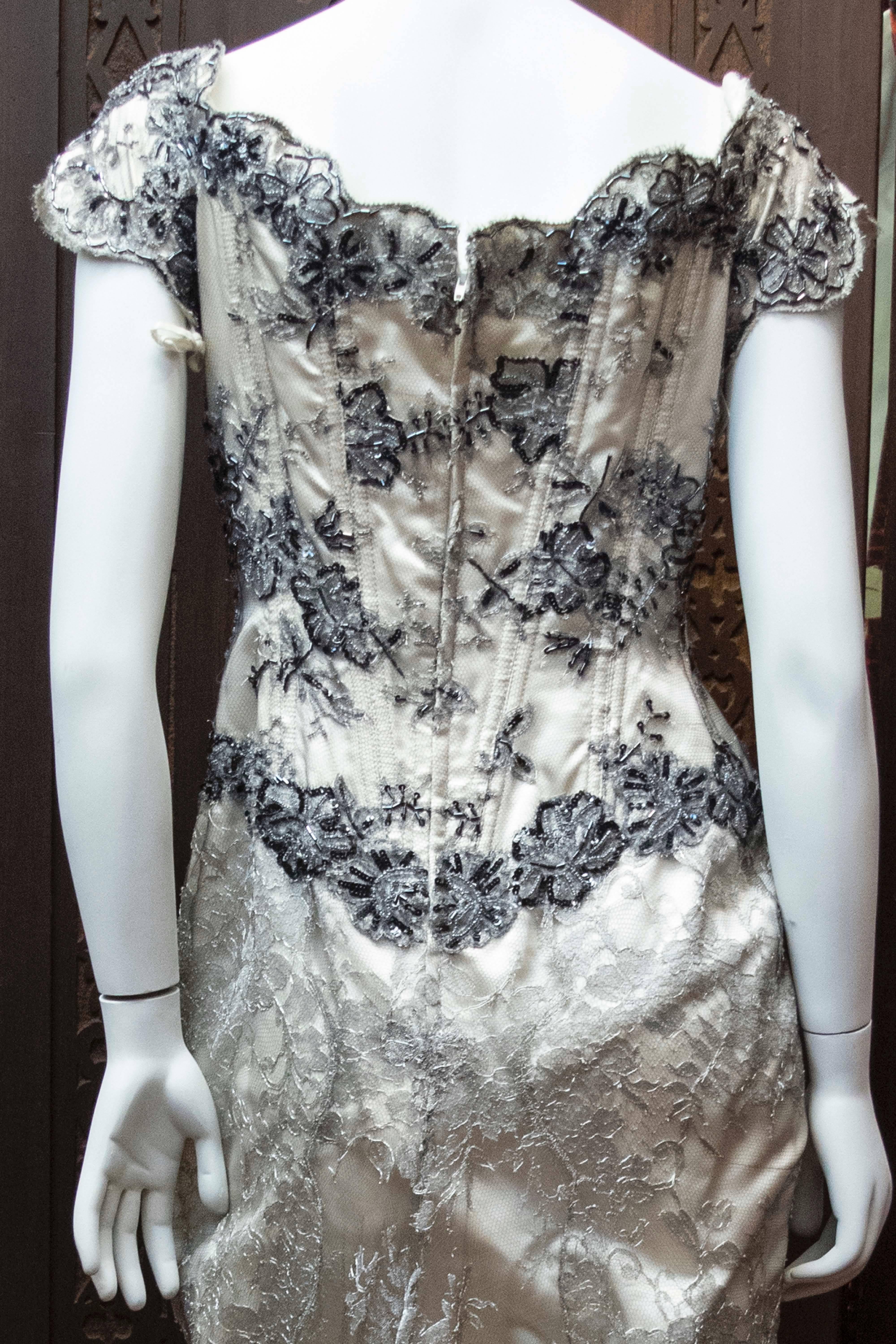 Vicky Tiel Corseted Evening Gown In Good Condition For Sale In San Francisco, CA