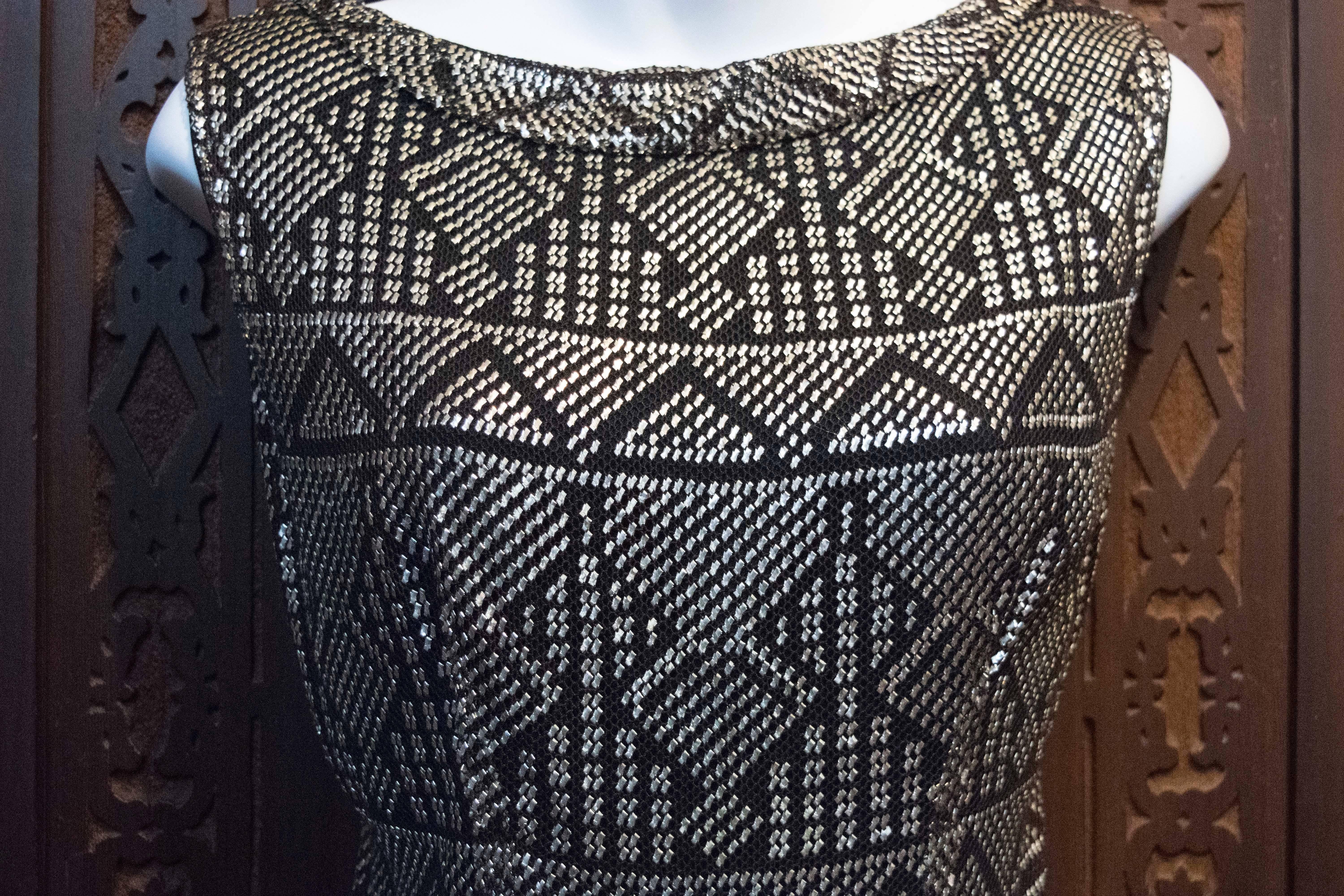1960s Assuit Sterling Silver Dress. In Good Condition In San Francisco, CA