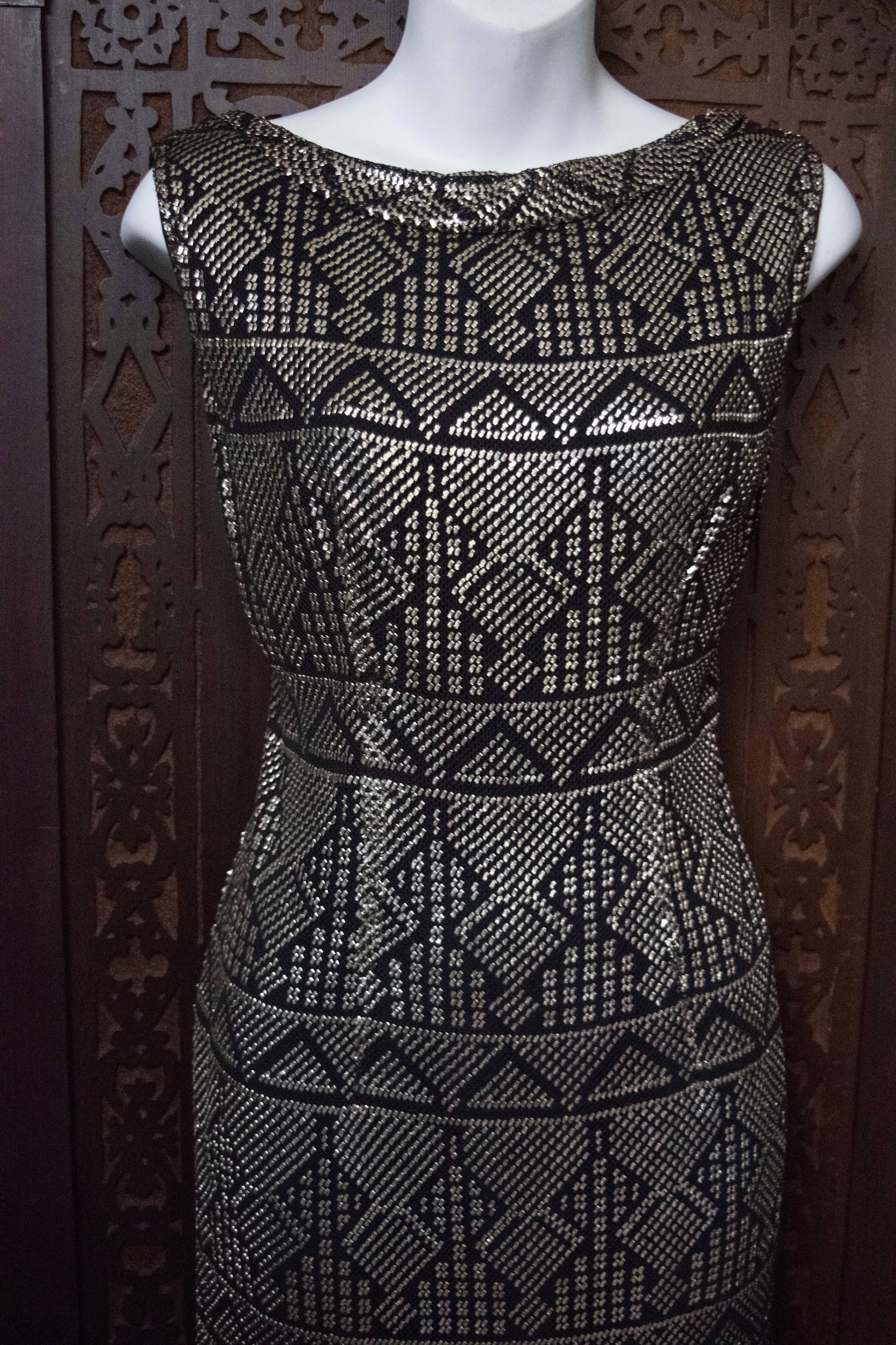 Women's 1960s Assuit Sterling Silver Dress.