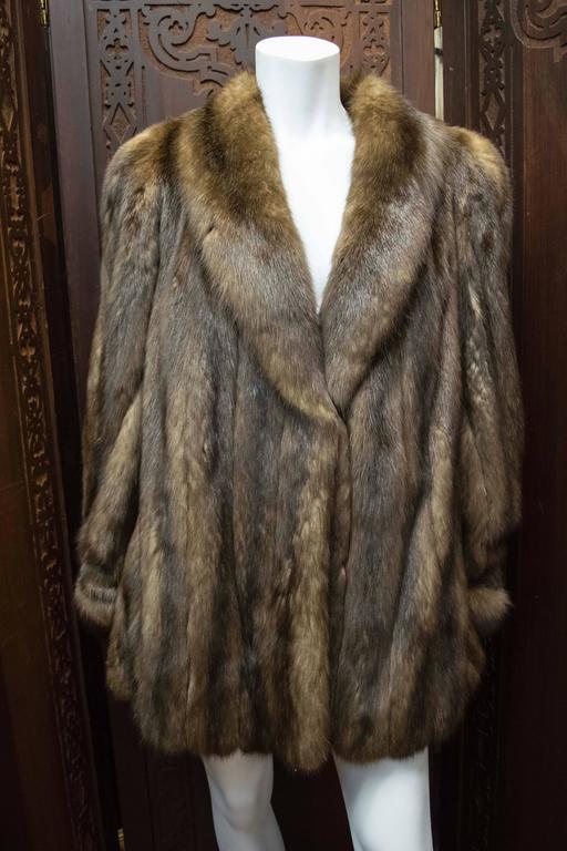 Karl Lagerfeld Sable Fur Coat. at 