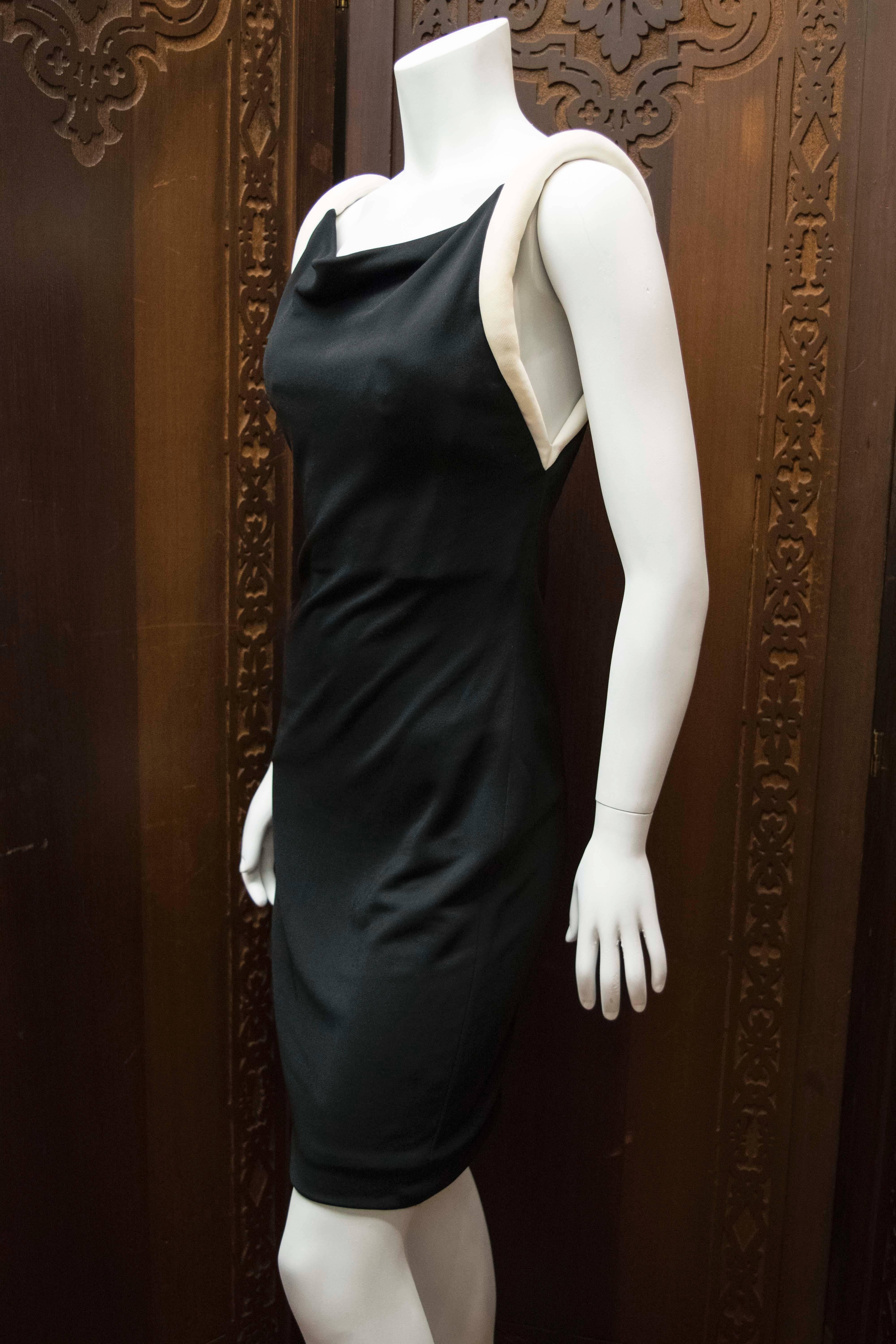 Women's 1980s Giani Versace Couture Black Cocktail Dress