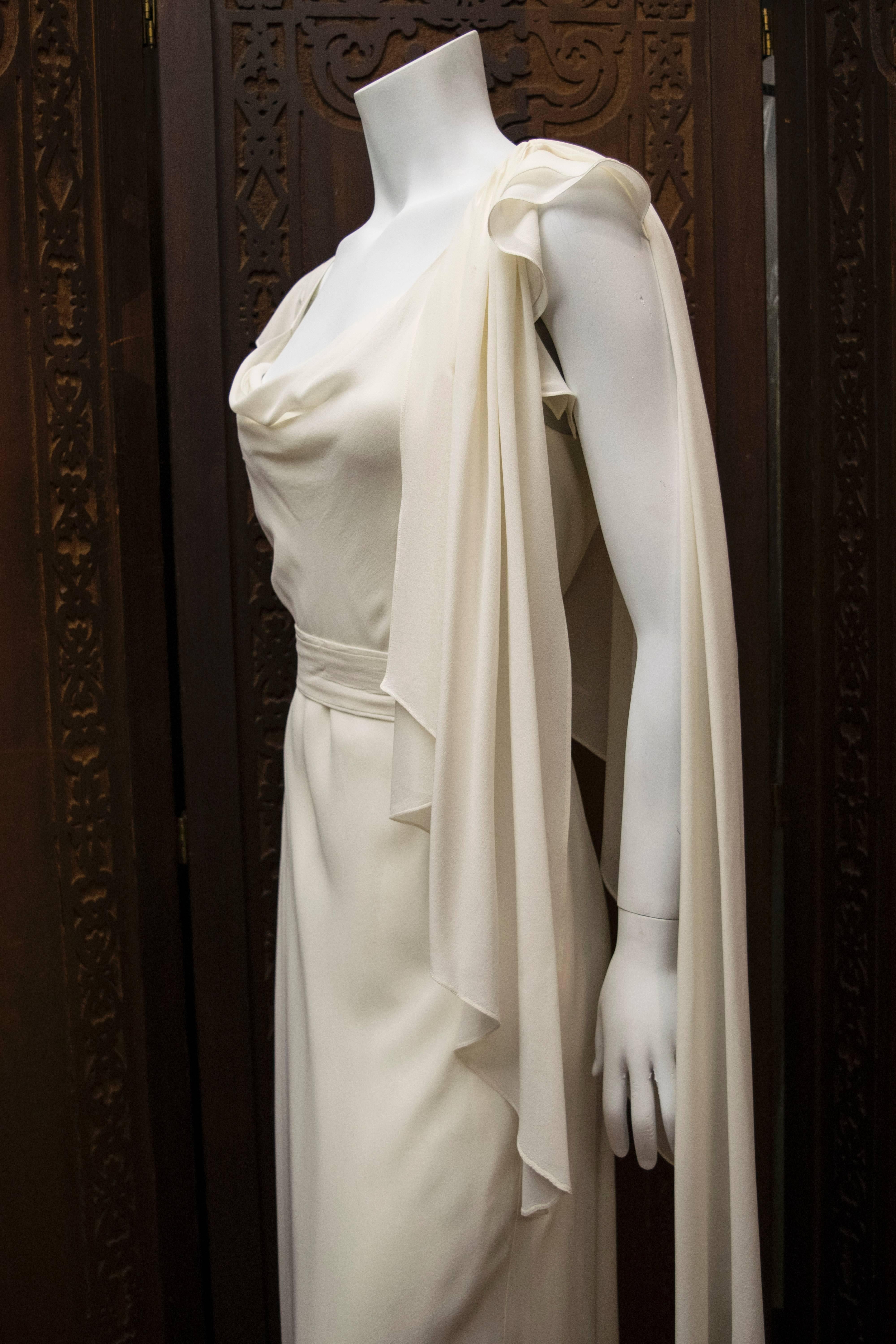 grecian chiffon gown