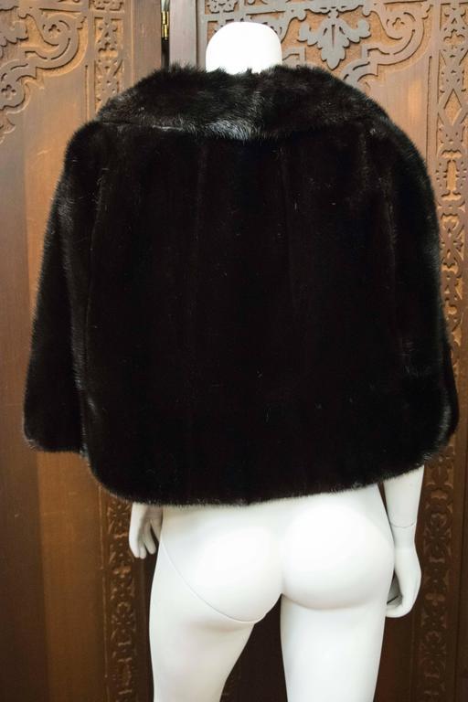 1960s True Black Mink Stole For Sale at 1stdibs