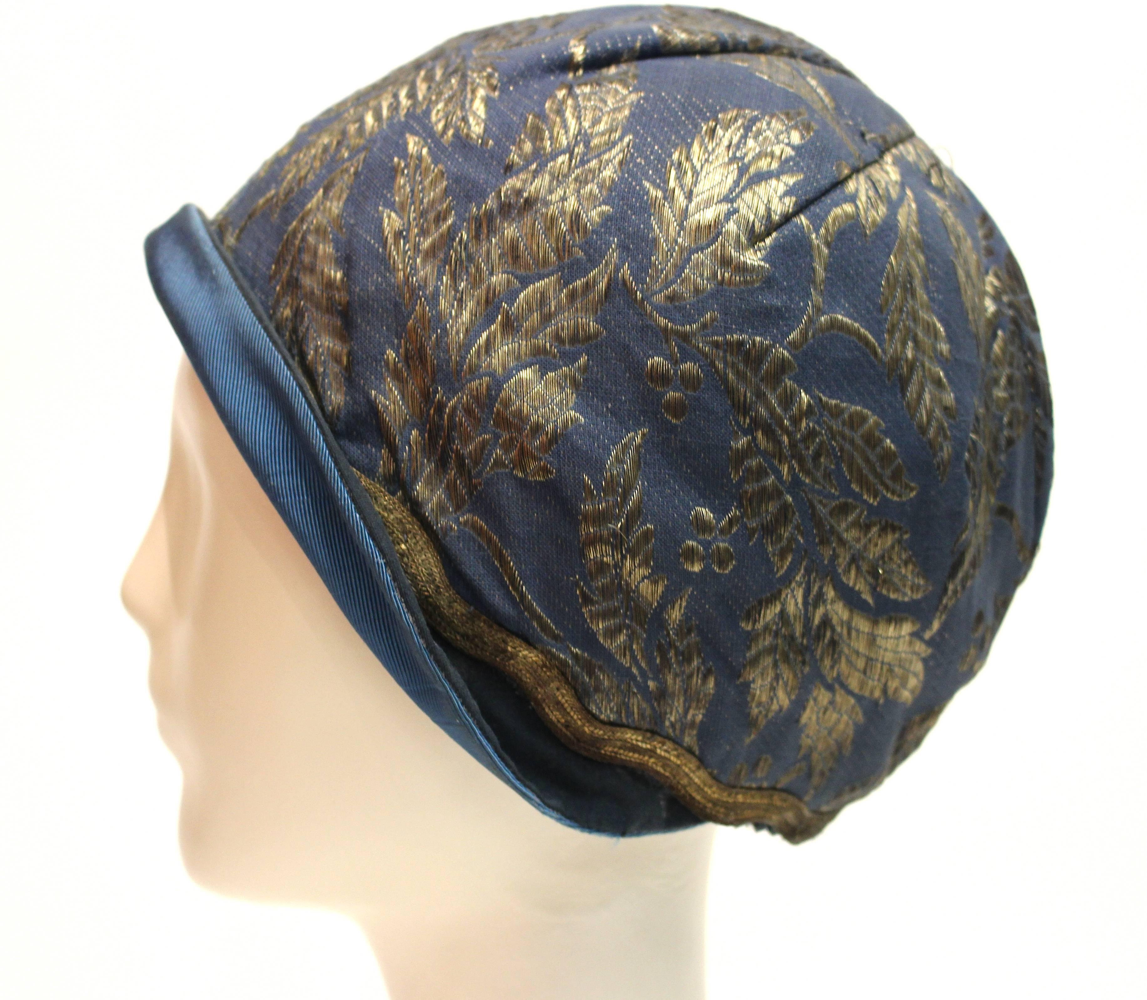 1920s Blue Cloche Hat In Good Condition In San Francisco, CA