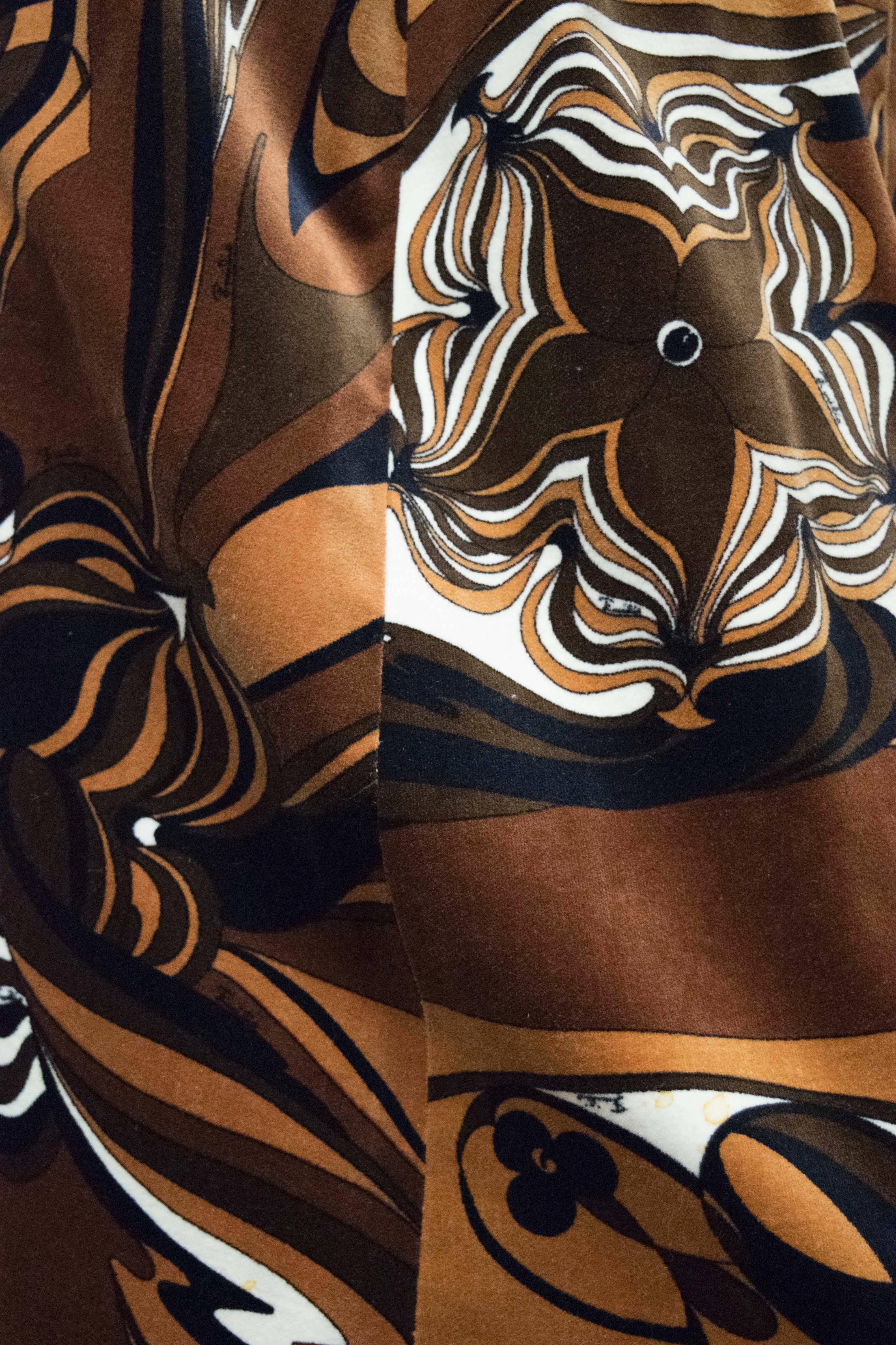 Pucci Abendrock aus Samt im Zustand „Hervorragend“ im Angebot in San Francisco, CA