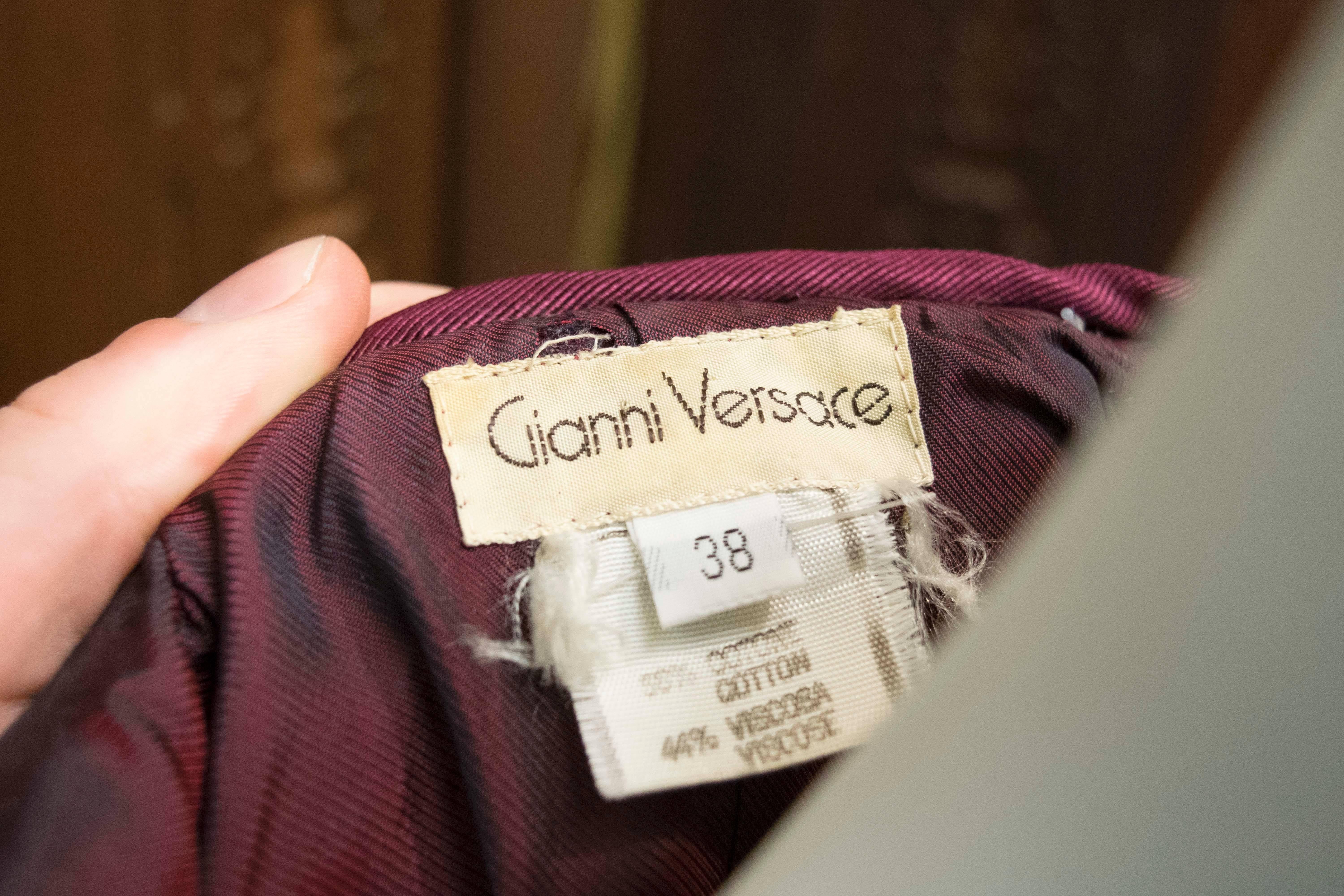 Gianni Versace Velvet Two Piece  For Sale 3