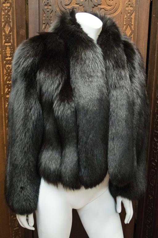 Black Fox Fur Chubby at 1stDibs