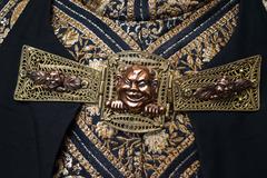 1960s Black and Gold Lamé Evening Dress and Cloak