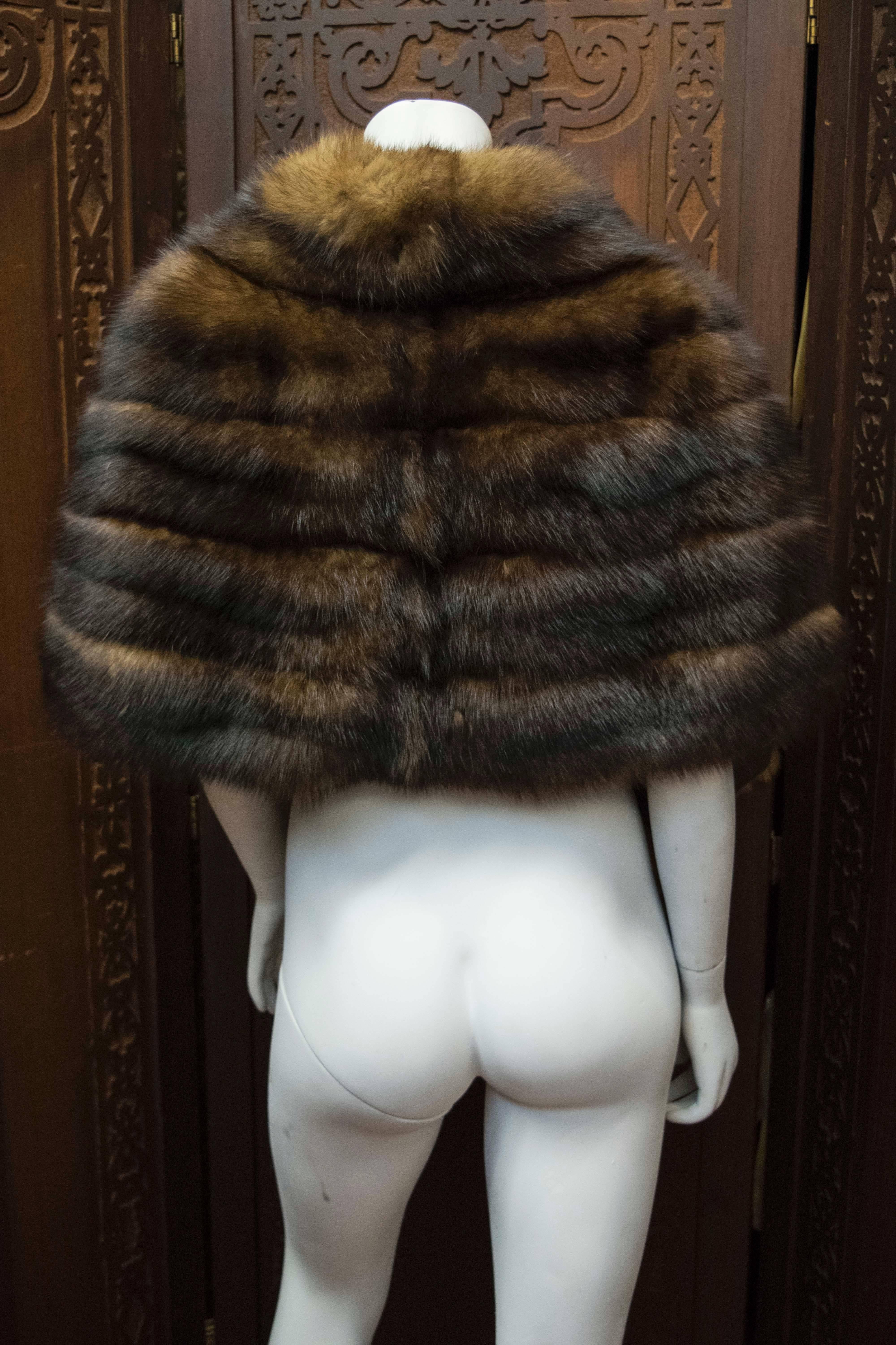 1950s Sable Fur Wrap 1