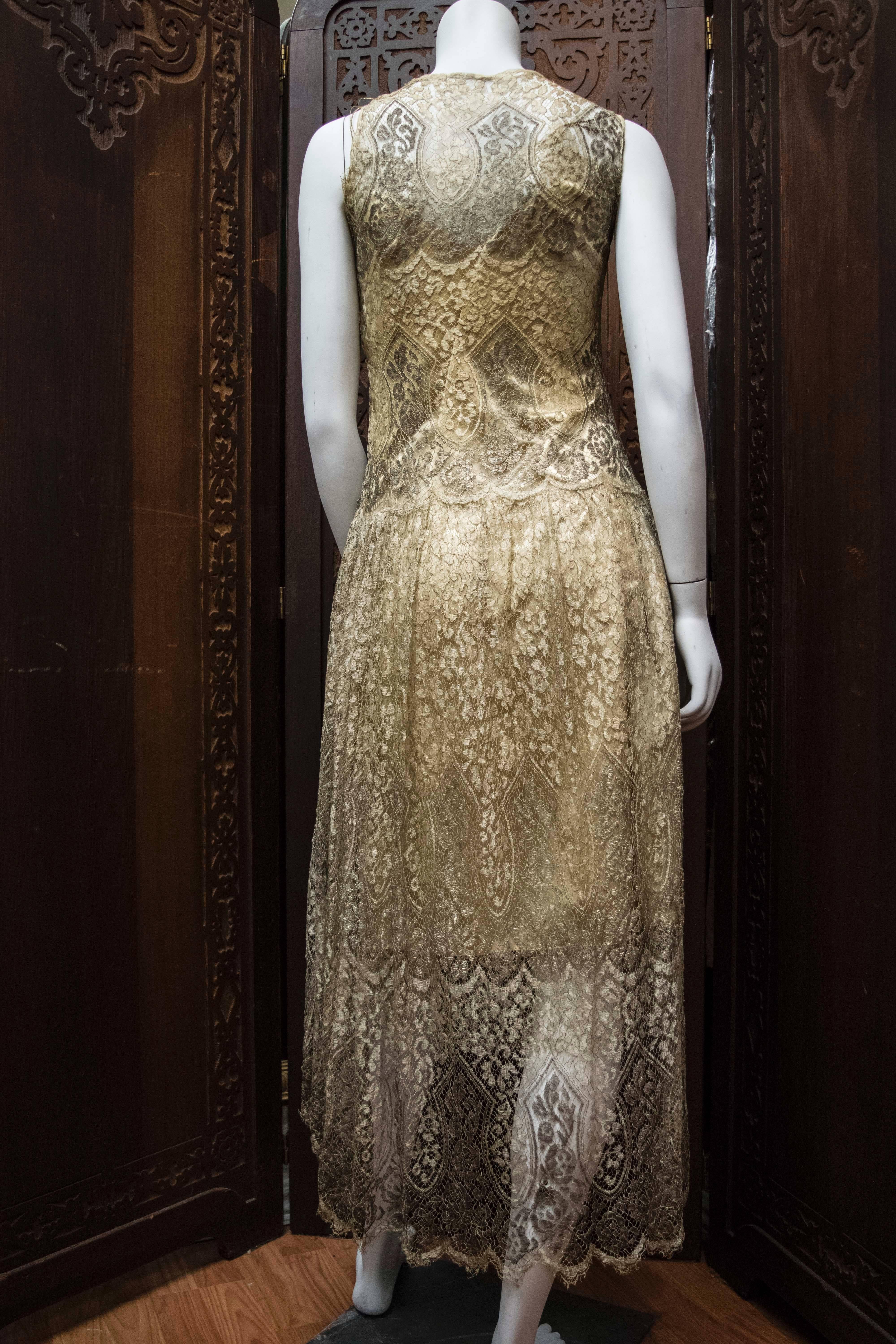 silver 1920s dresses