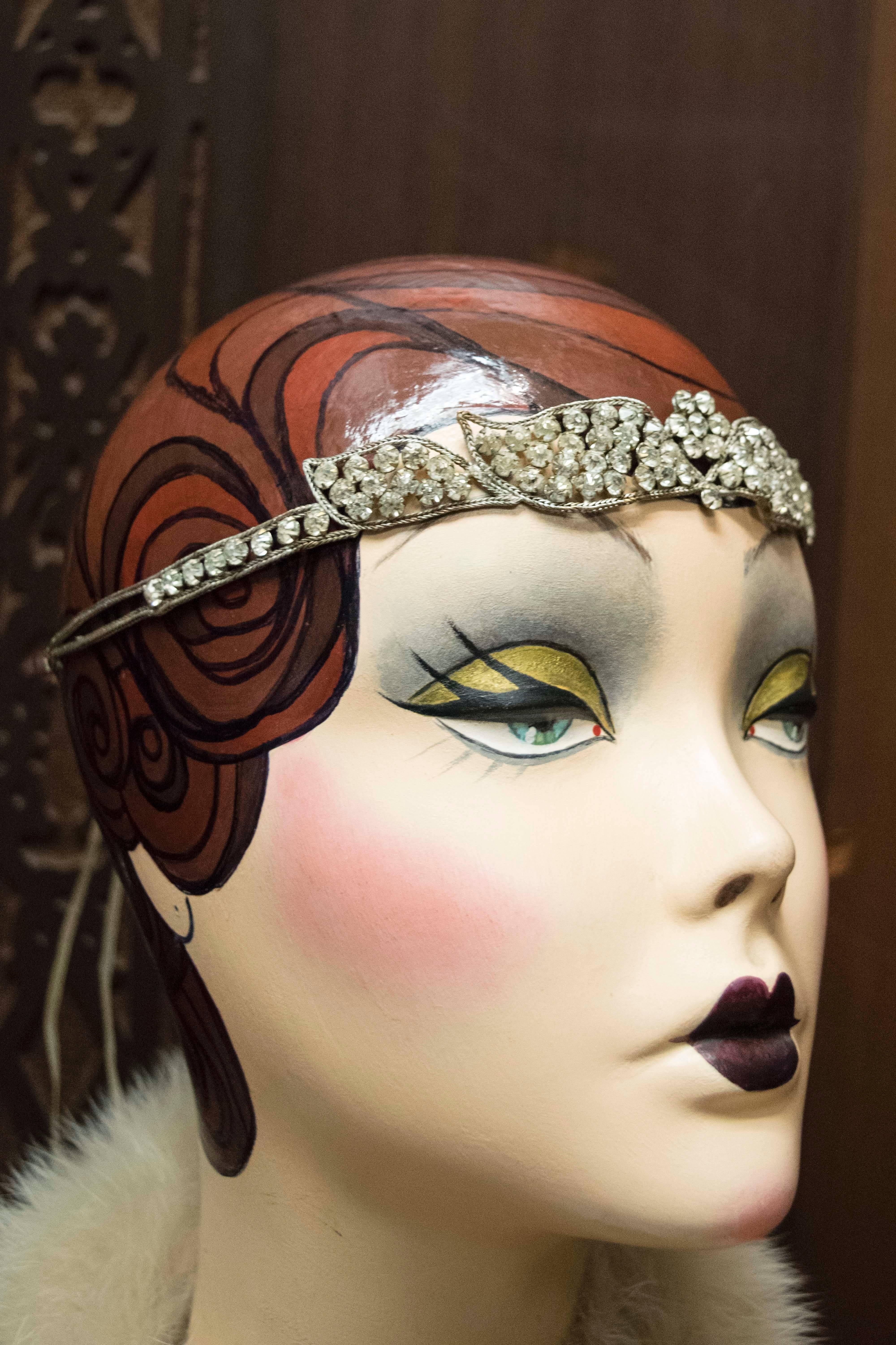 1920s Swarovski Crystal Headband   In New Condition In San Francisco, CA