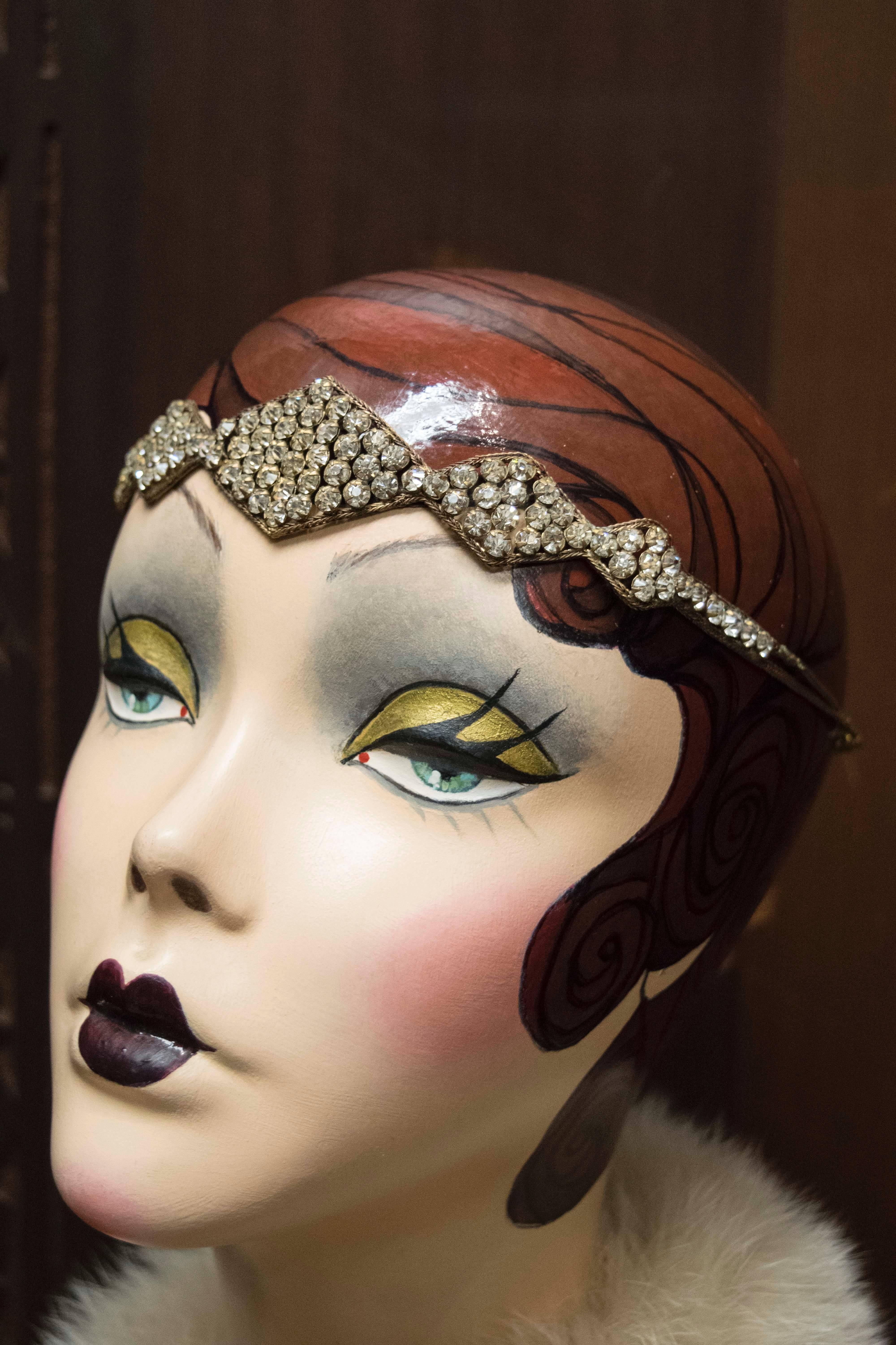 1920s Swarovski Crystal Headband In New Condition In San Francisco, CA