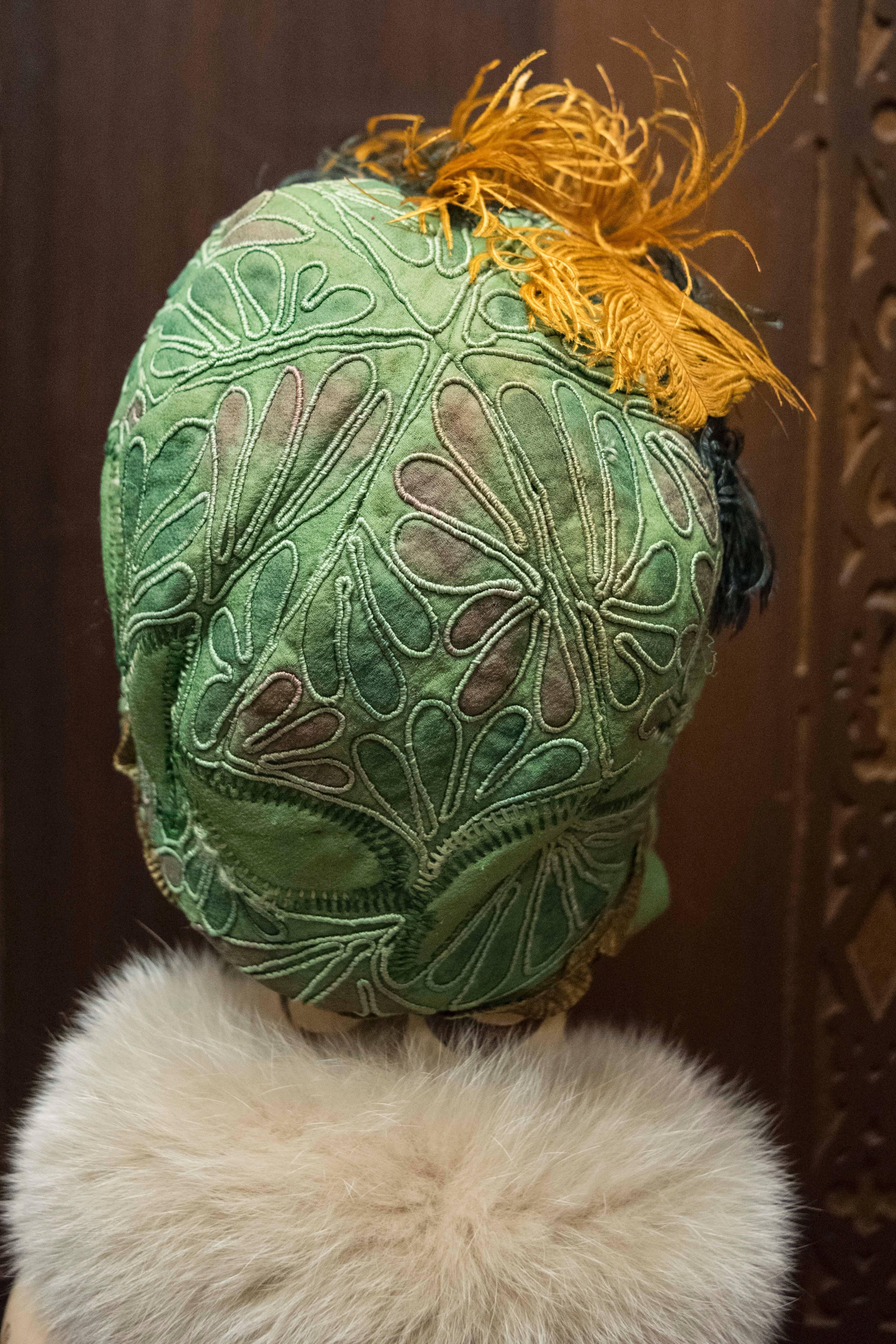 1920s Green Cloche Hat In Excellent Condition In San Francisco, CA