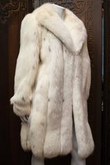 Ivory Spotted Fox Fur Coat