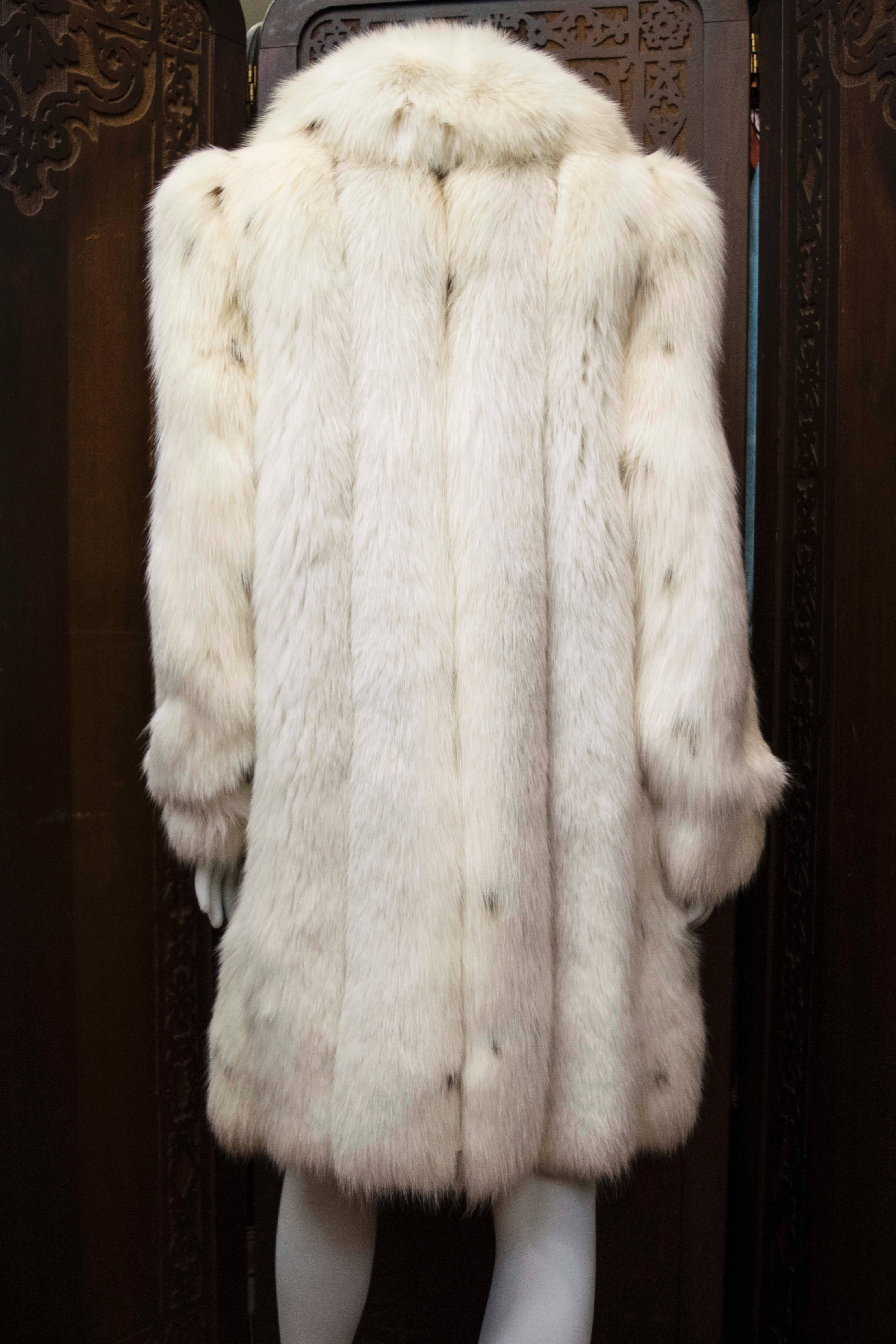ivory fur coat
