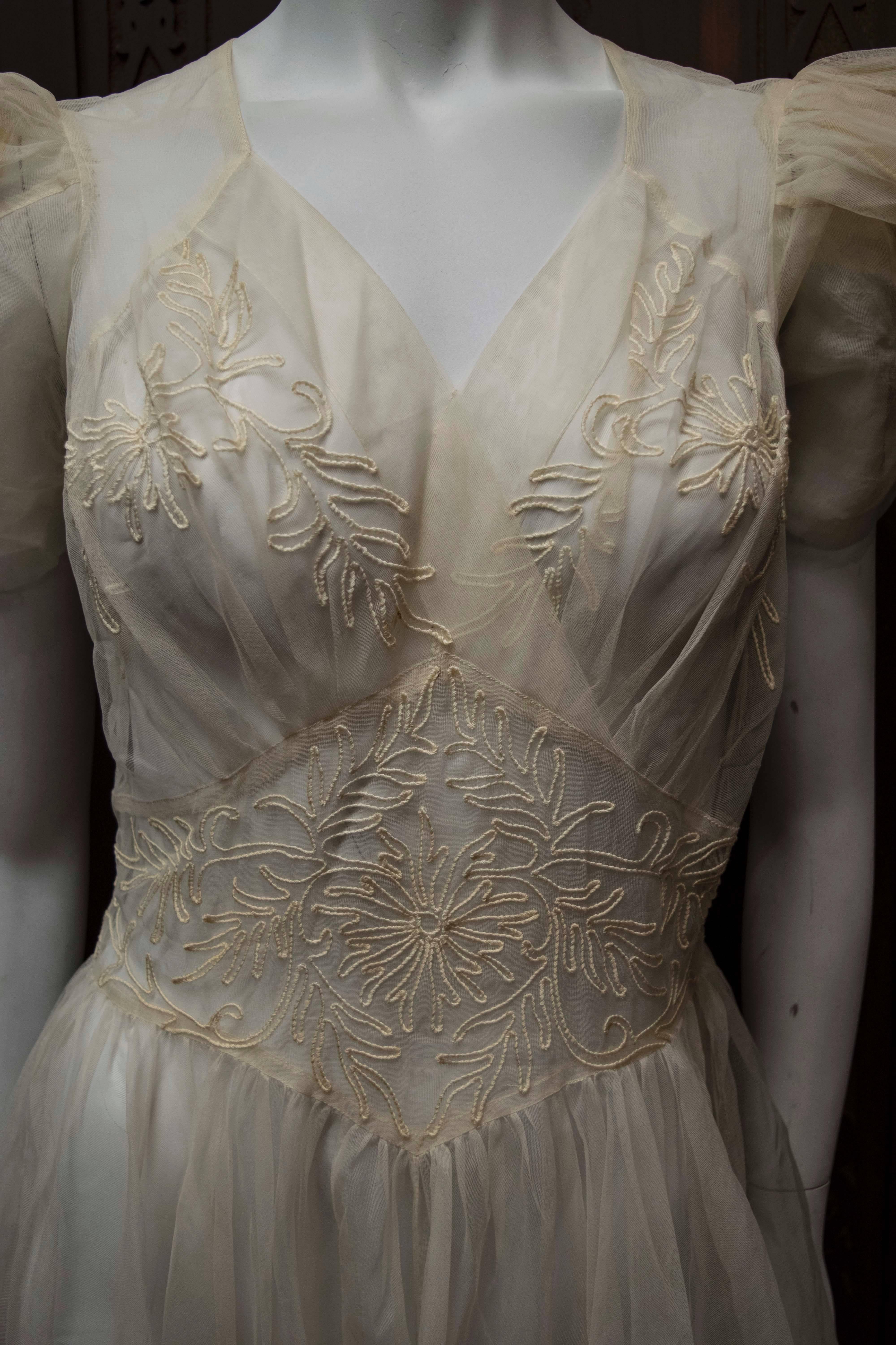 1930s sheer dress