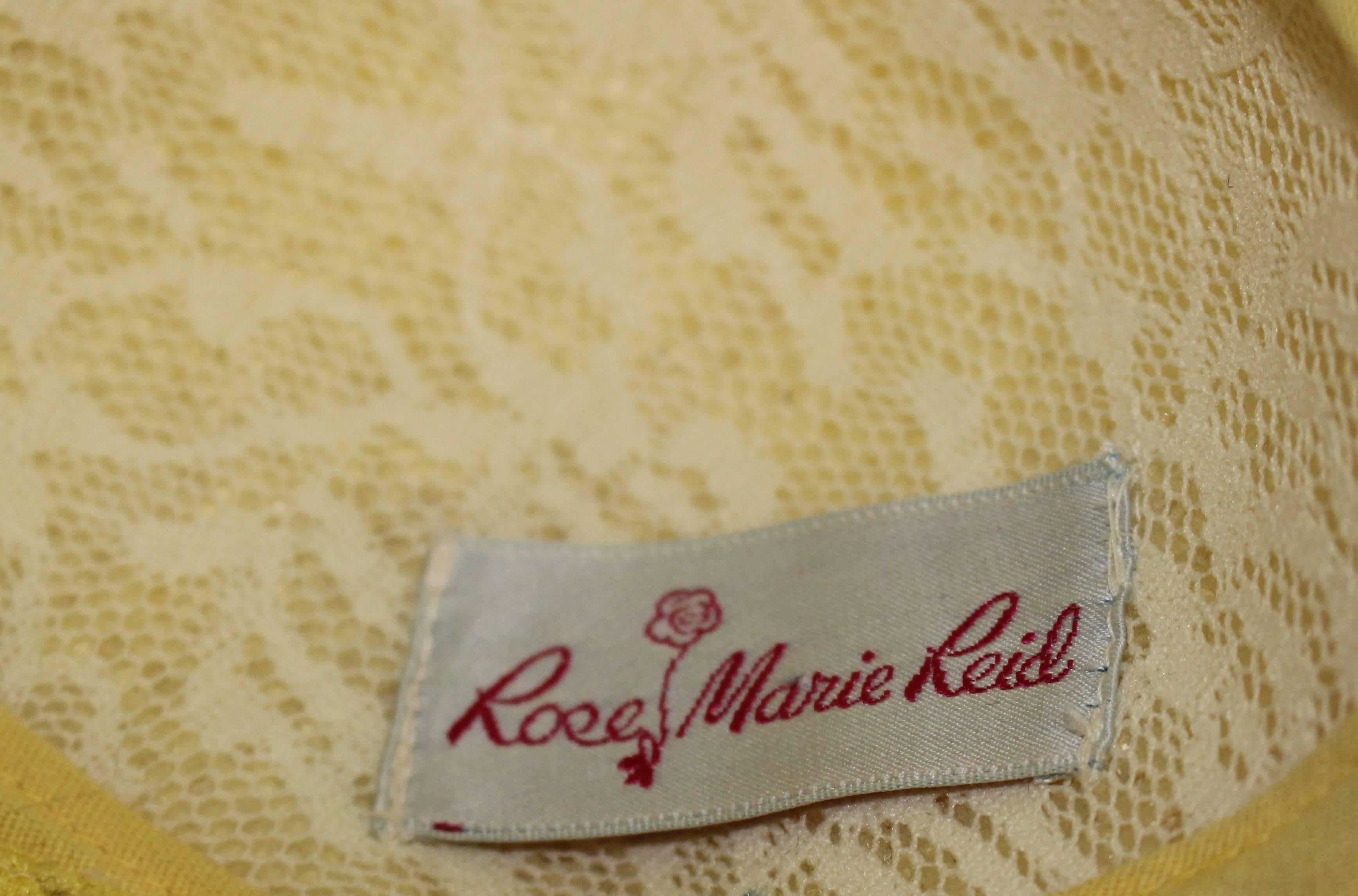 Women's 1960s Rose Marie Reid Yellow Two Piece Bathing Suit