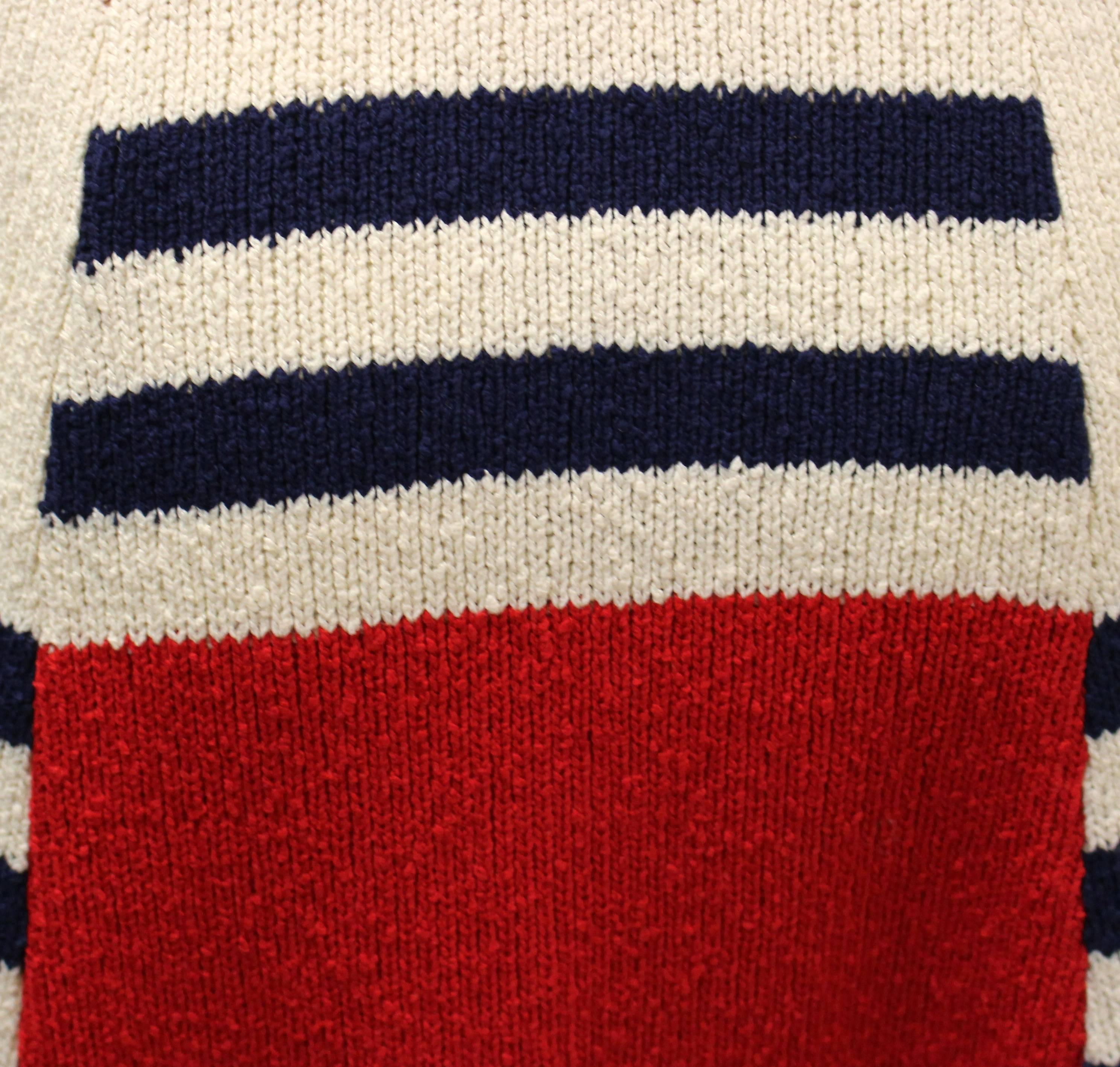 1960s Mod Red White & Blue Dress In Excellent Condition In San Francisco, CA
