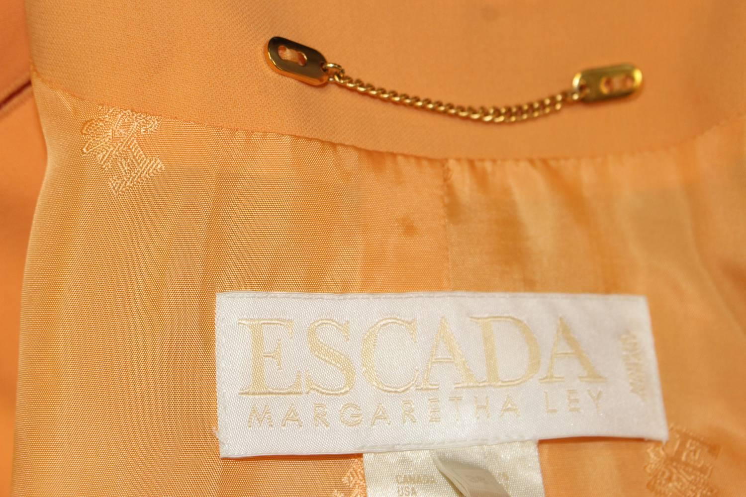 1980s Escada Two Piece Jacket and Skirt Set For Sale 4