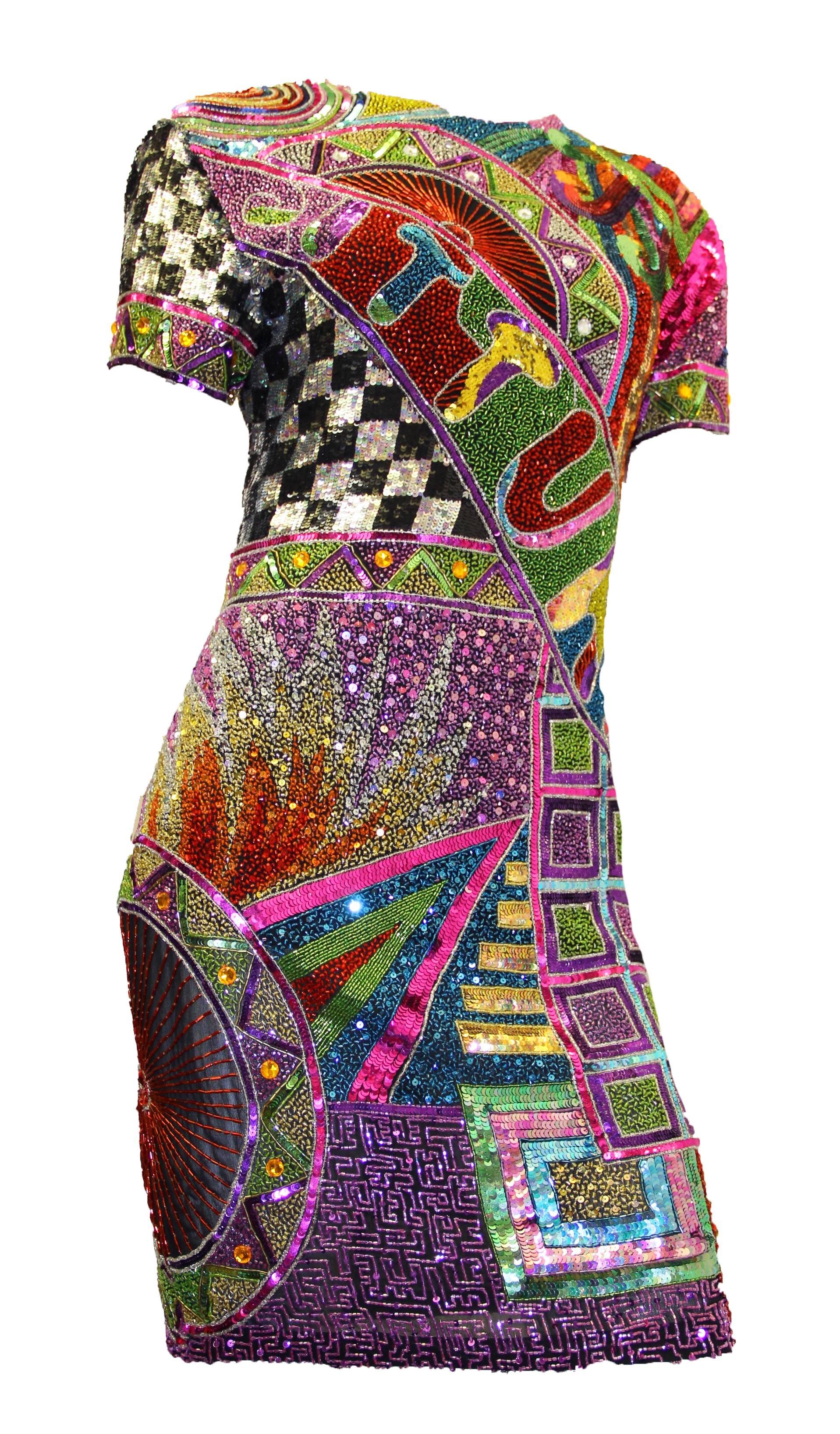 80s beaded dress