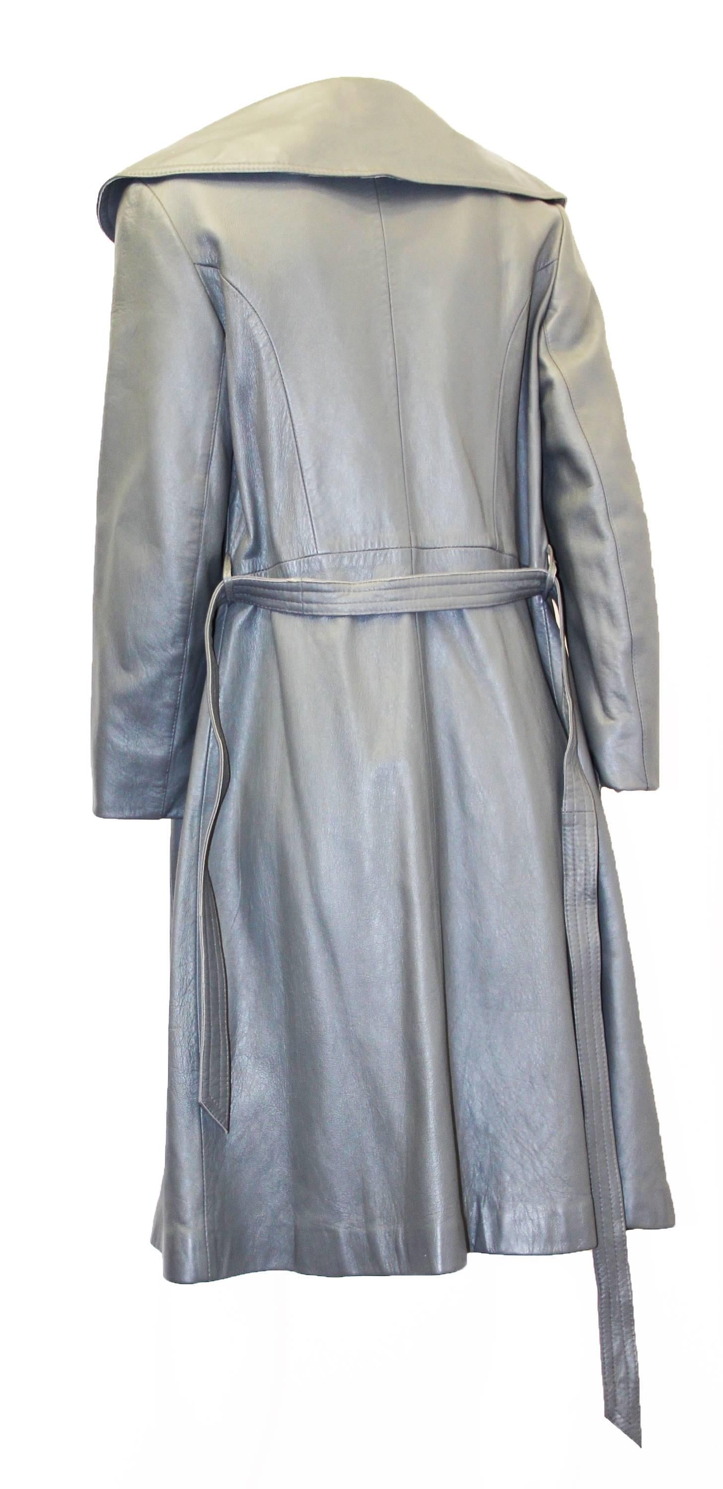 Grauer Trenchcoat von Marquis of London aus den späten 60ern im Zustand „Hervorragend“ im Angebot in San Francisco, CA