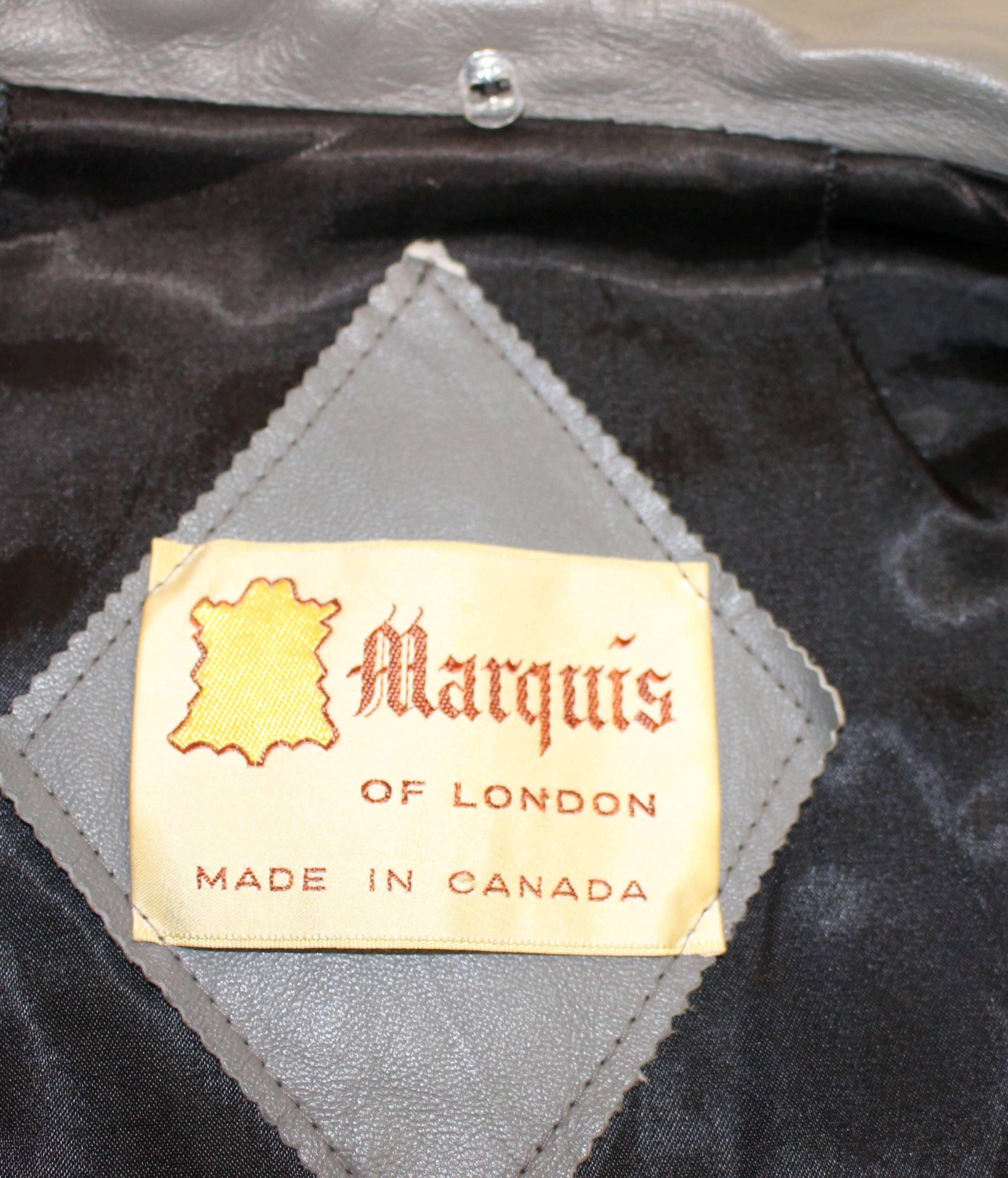 Grauer Trenchcoat von Marquis of London aus den späten 60ern Damen im Angebot