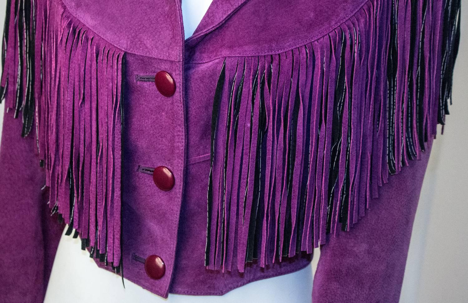 80s purple jacket