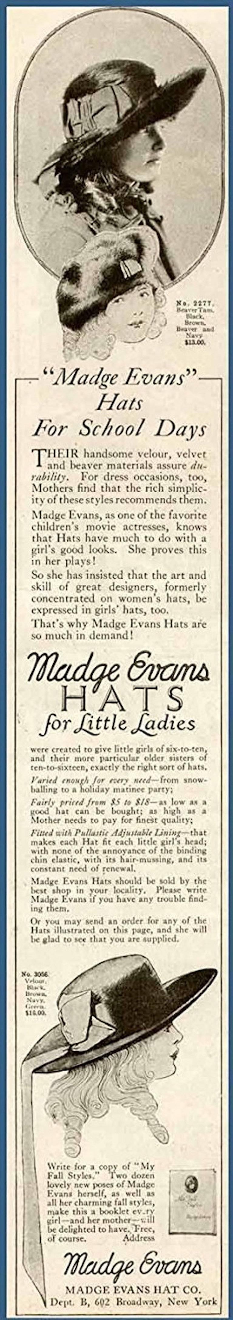 Women's 1900s Madge Evans Black Beaver Hat For Sale