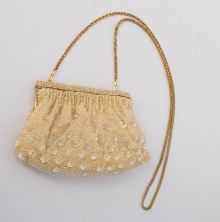 60s Beaded Evening Purse For Sale at 1stdibs