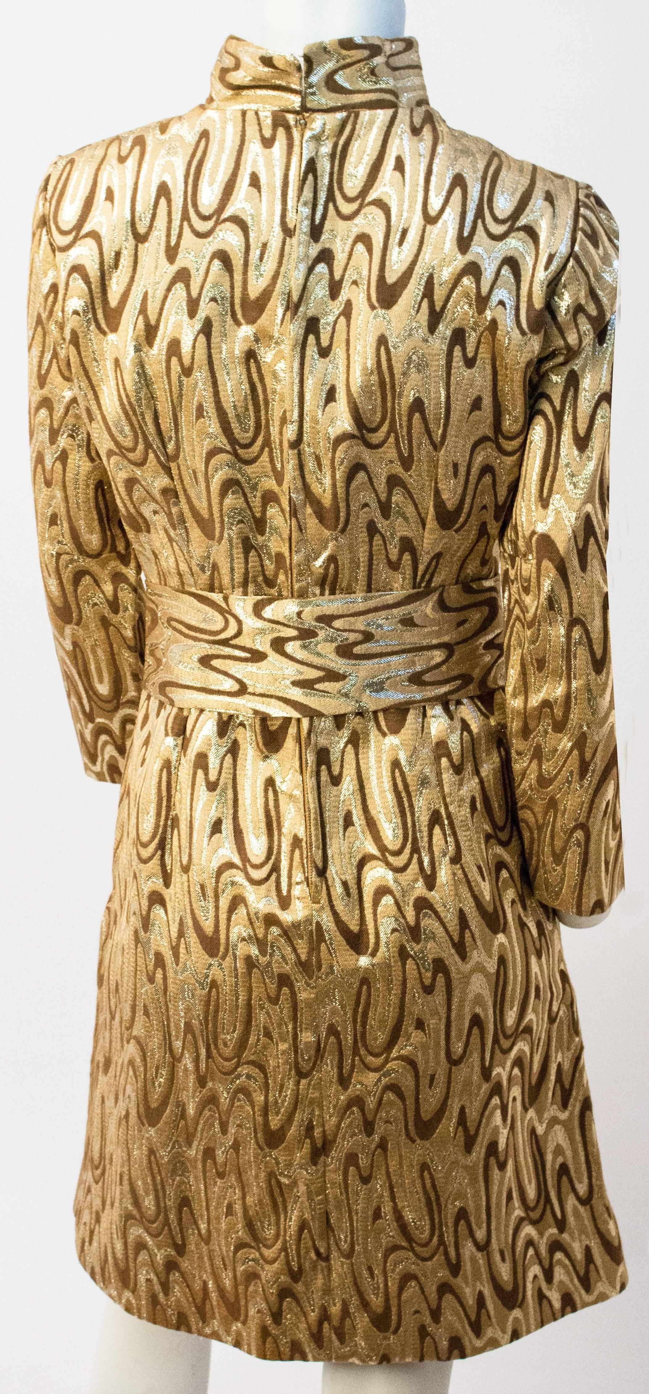 melted gold dress