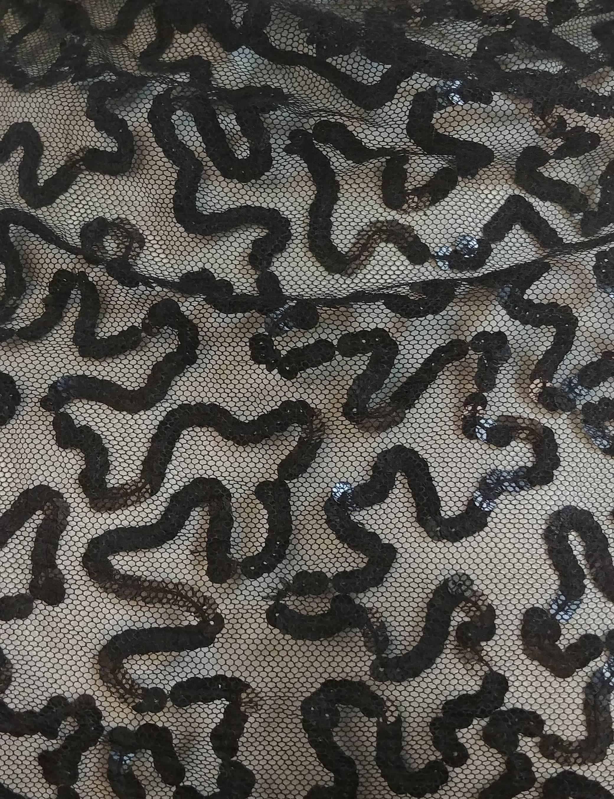 1930s Black Sequin Bolero In Excellent Condition In San Francisco, CA