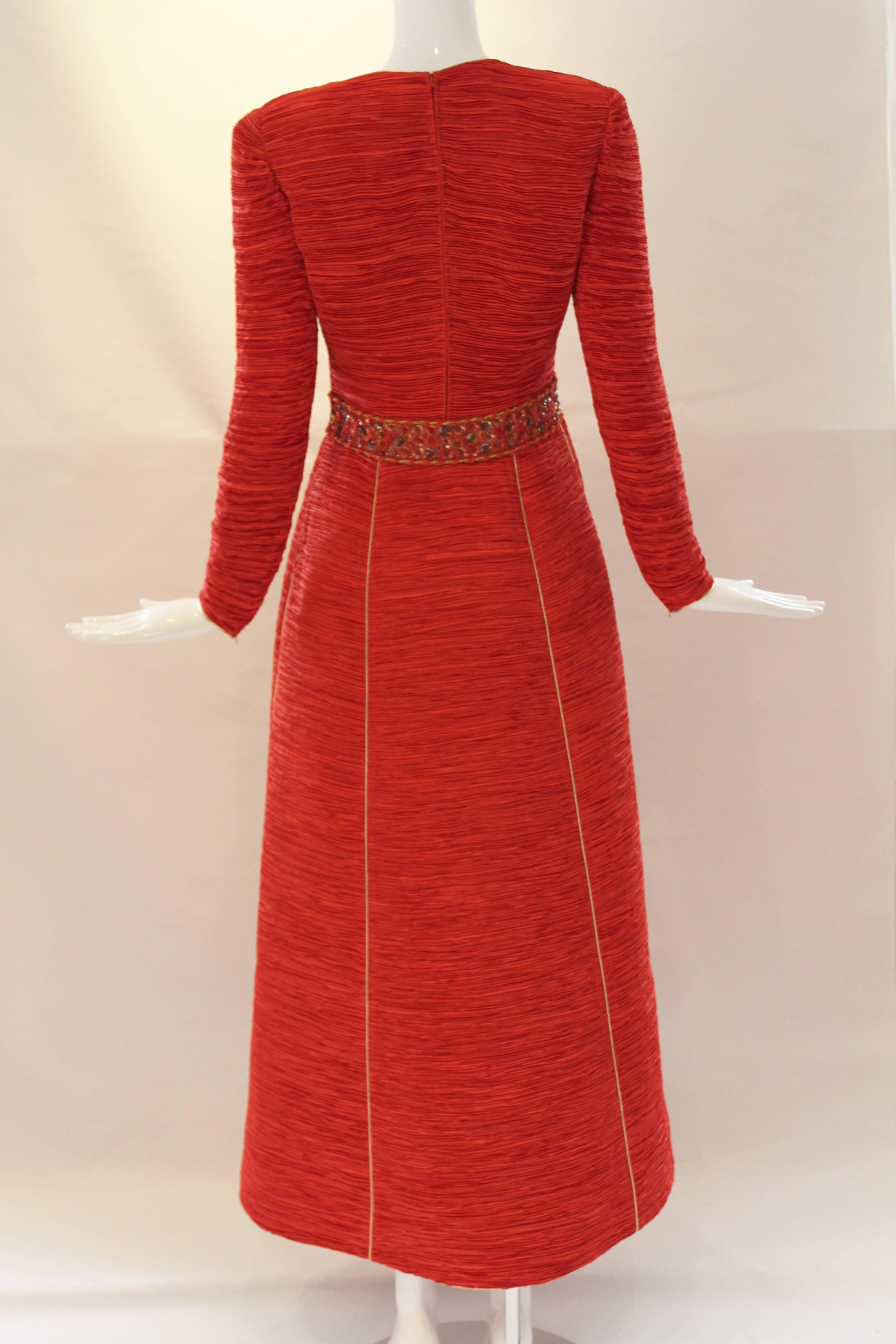Rare 1980's Mary McFadden Couture Gown  2