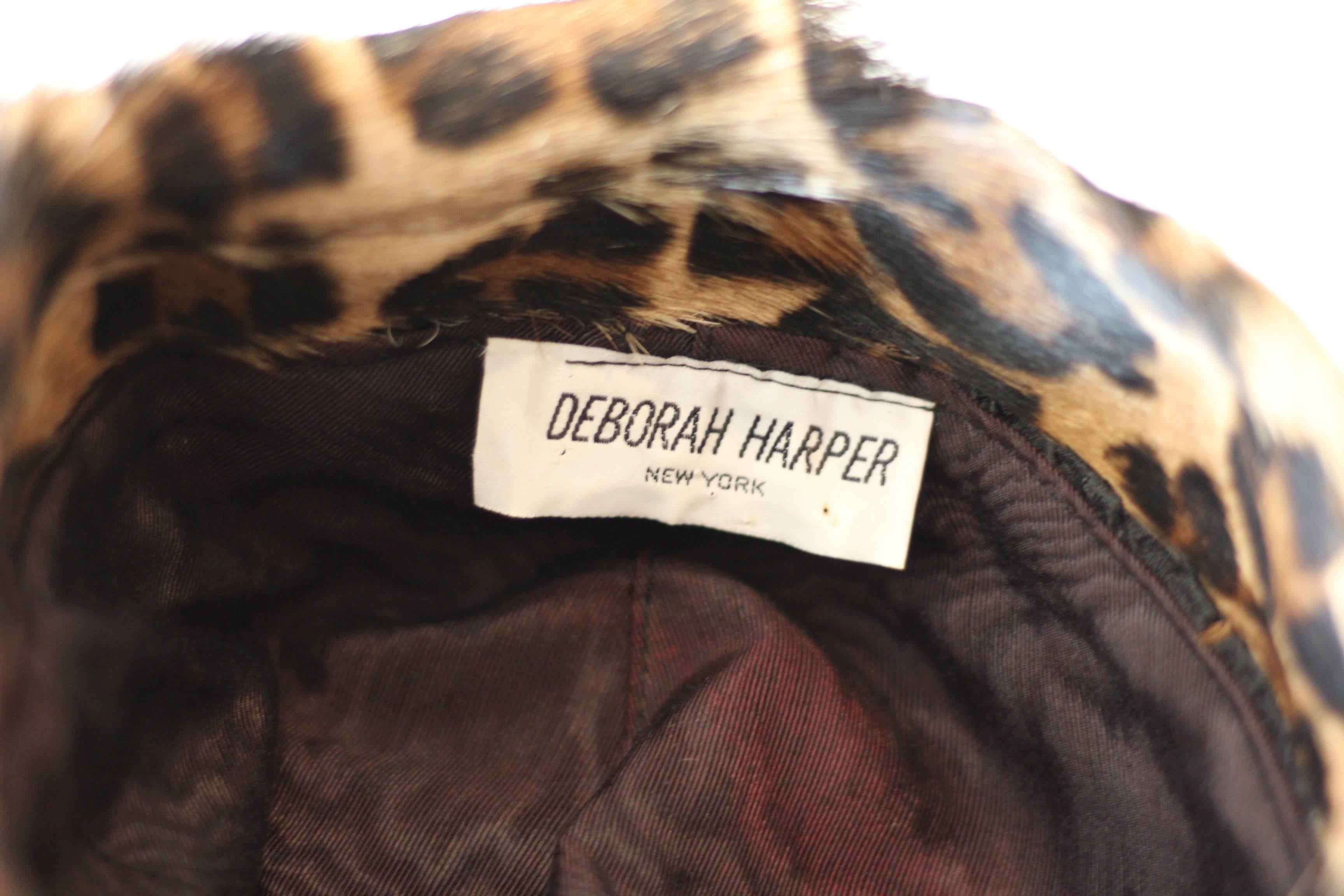 1970s Deborah Harper Leopard Hat  2