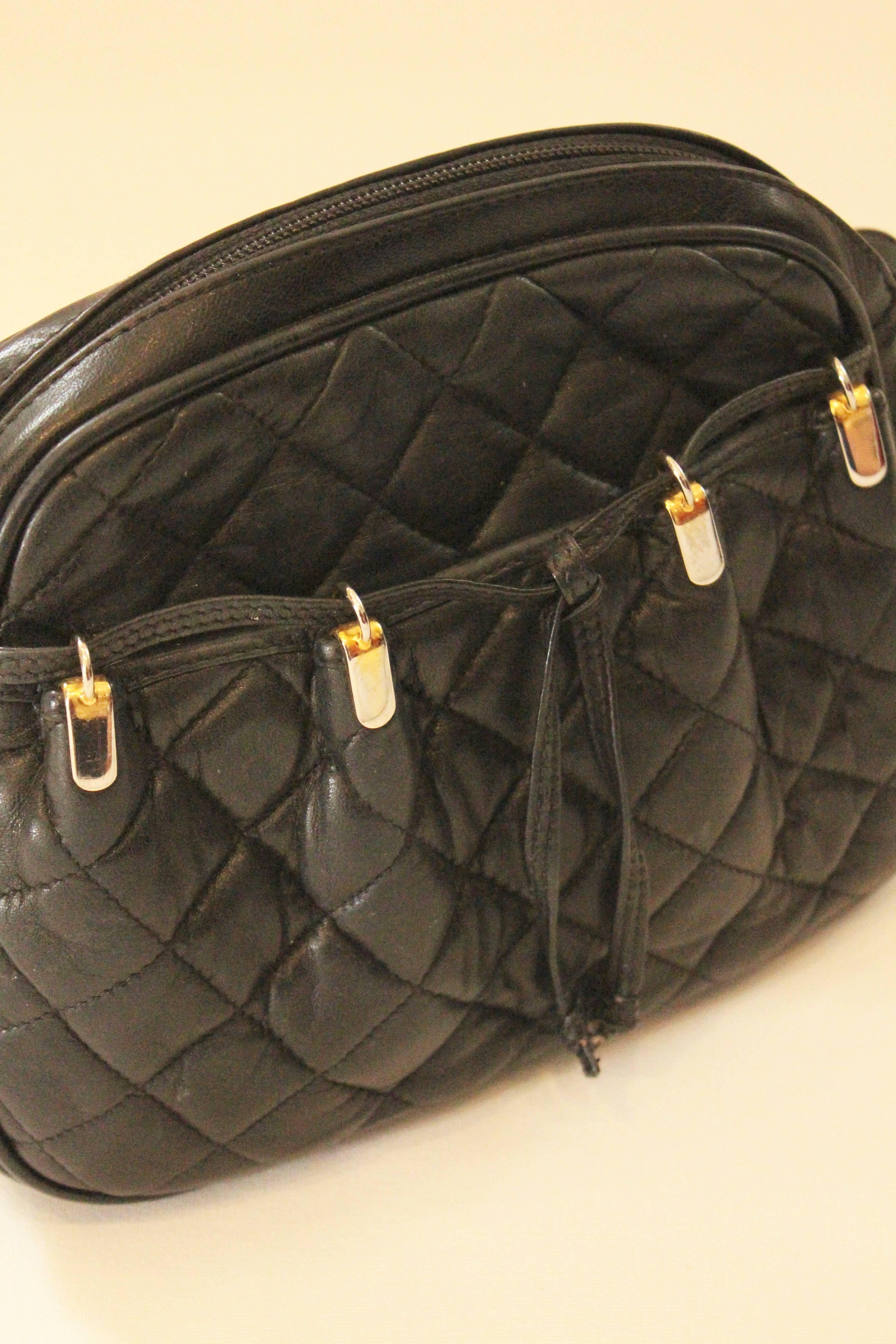 Black Vintage Judith Leiber Crossbody Bag  For Sale