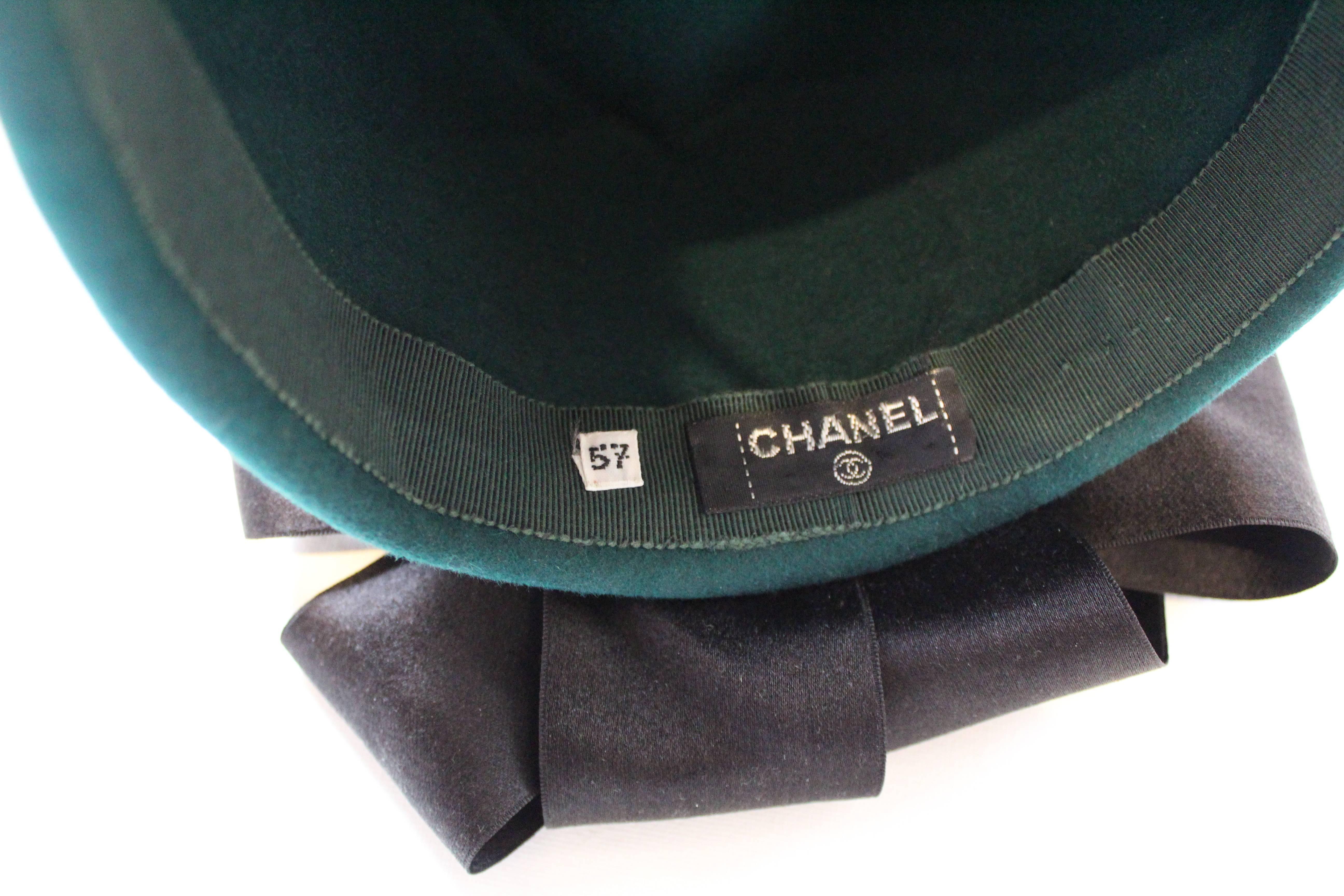 Chanel Peacock Blue Hat 3