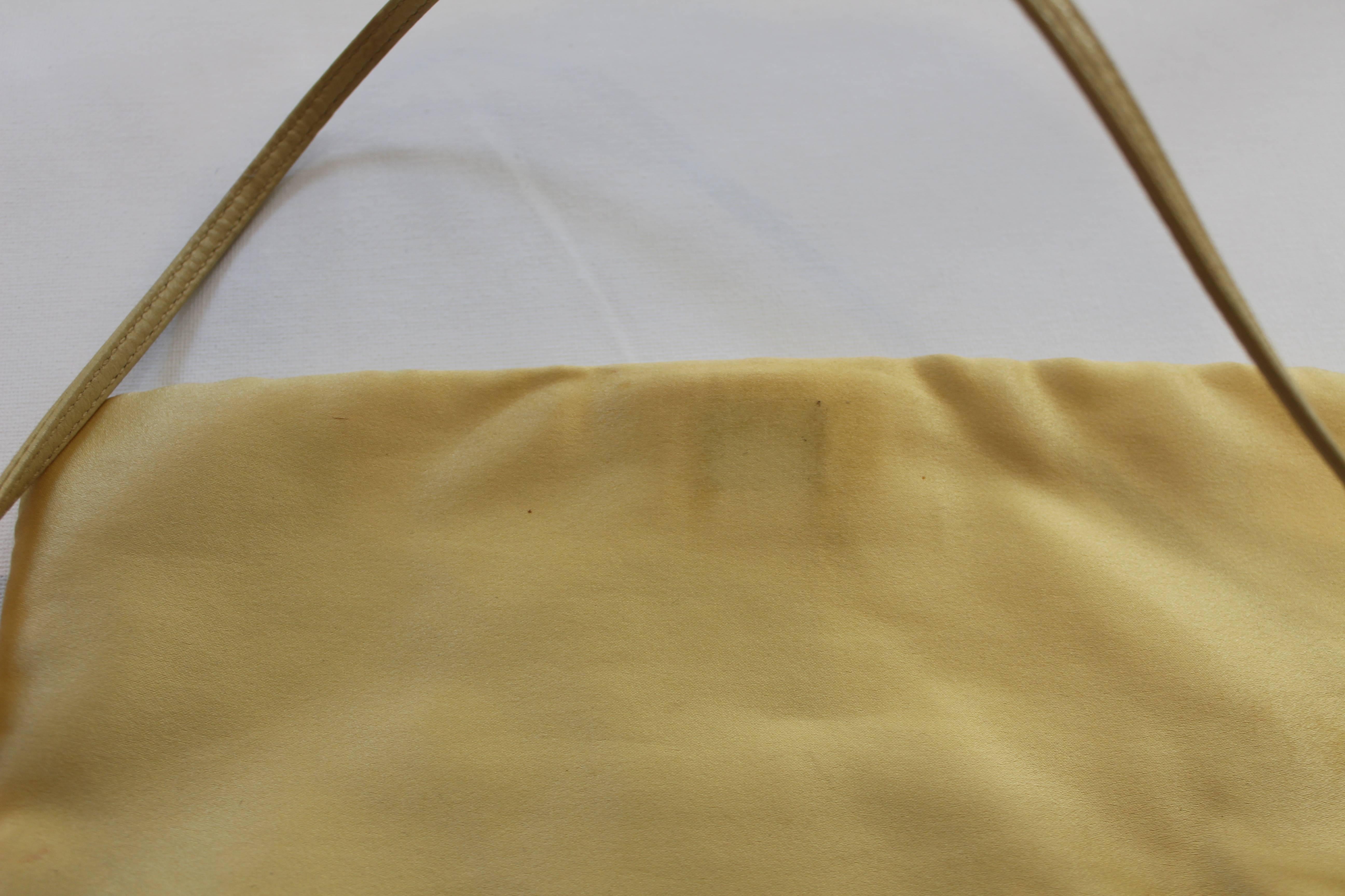 Yellow Sequined Prada Handbag 1