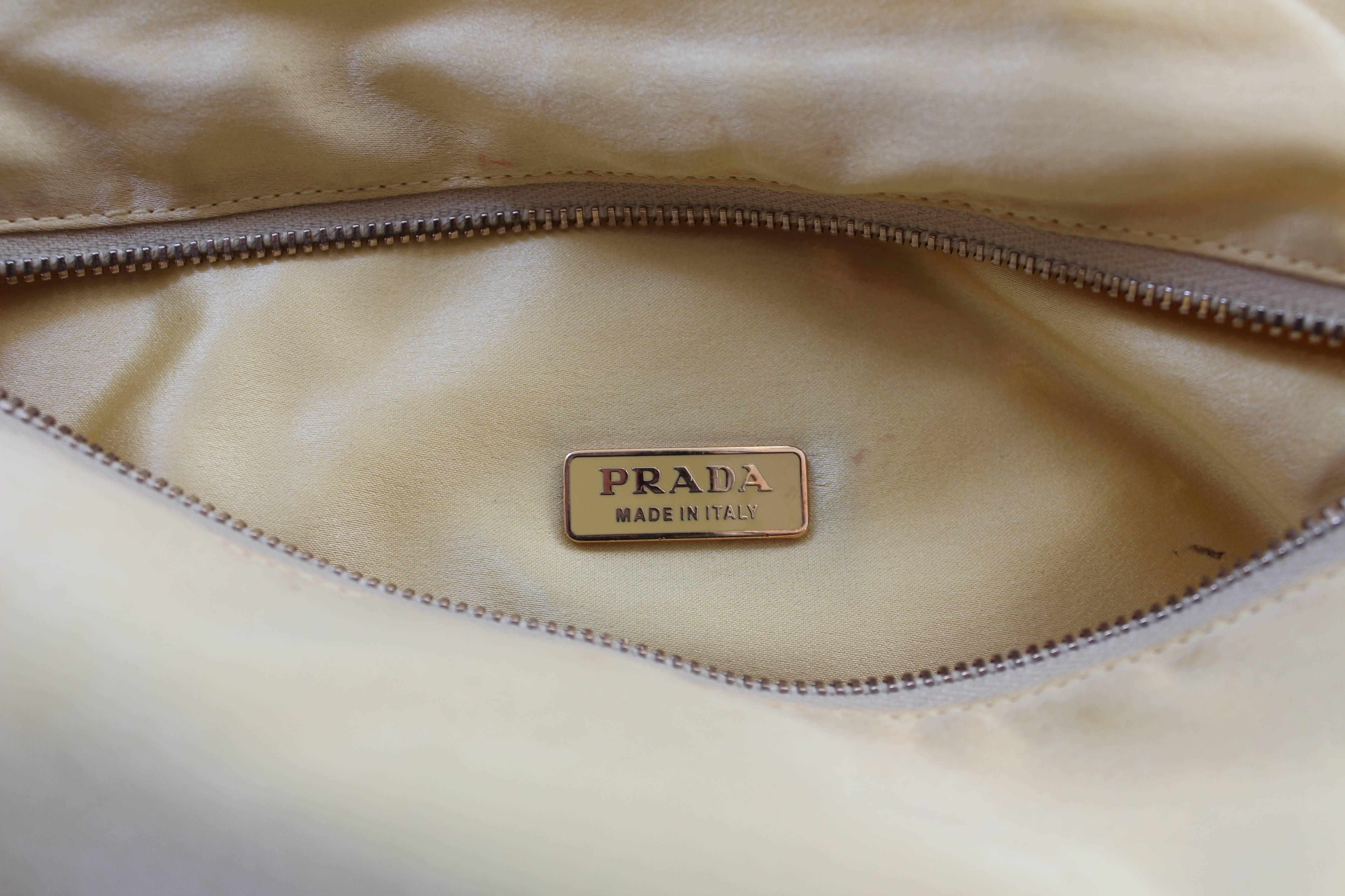 Yellow Sequined Prada Handbag 2