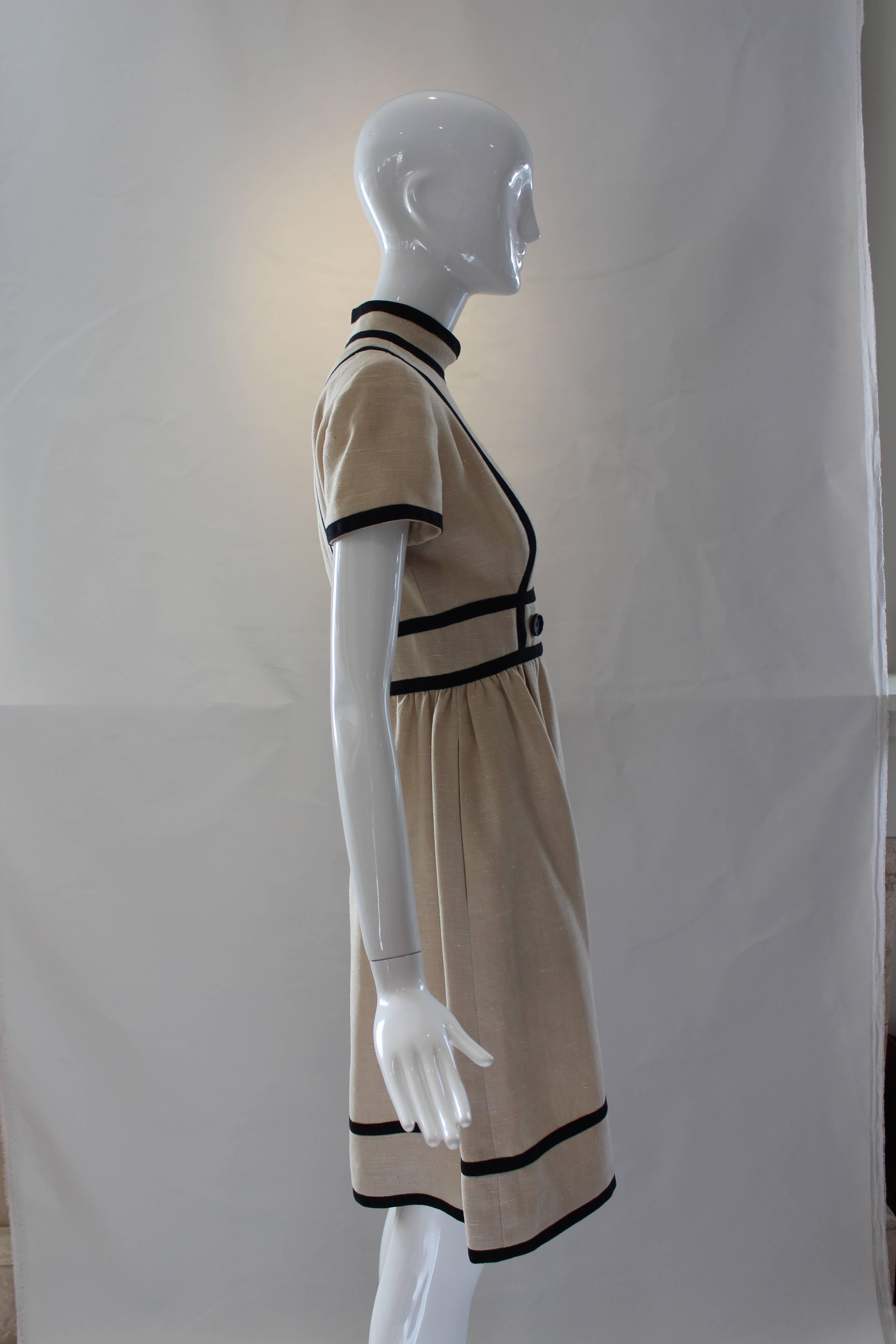 Women's 1960s Geoffrey Beene Linen Dress