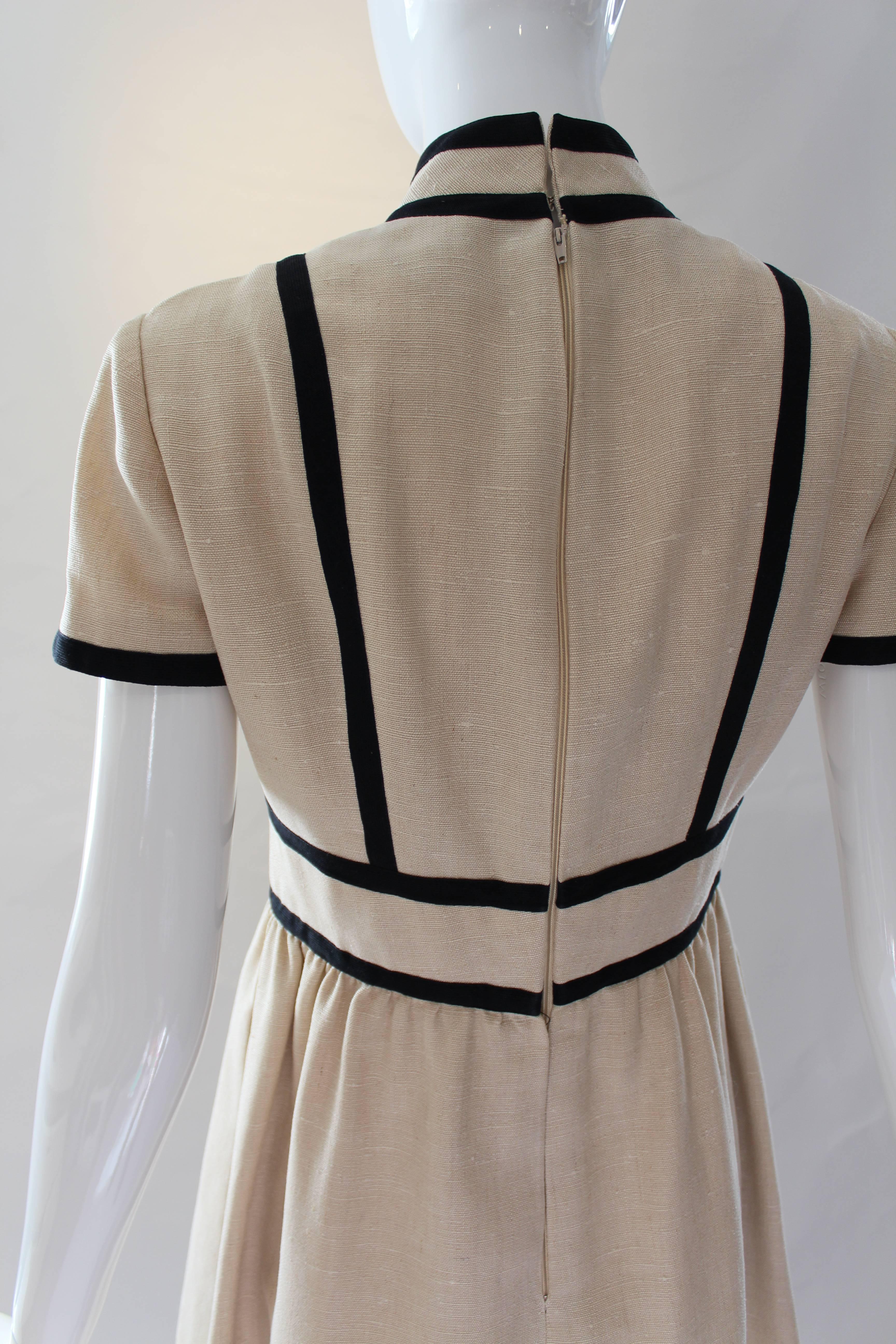 1960s Geoffrey Beene Linen Dress 3