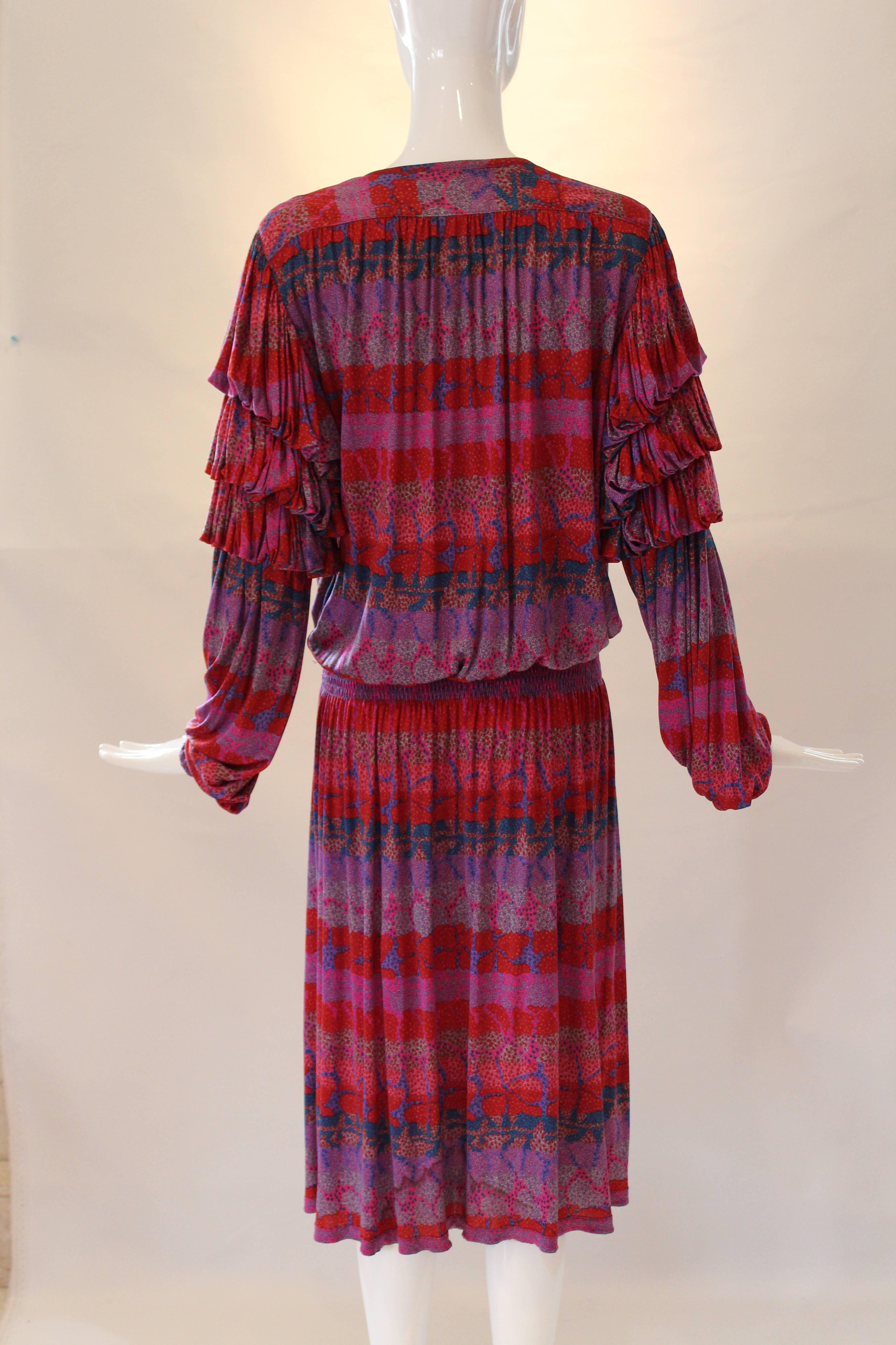 Women's Vibrant Missoni Silk Jersey Dress For Sale