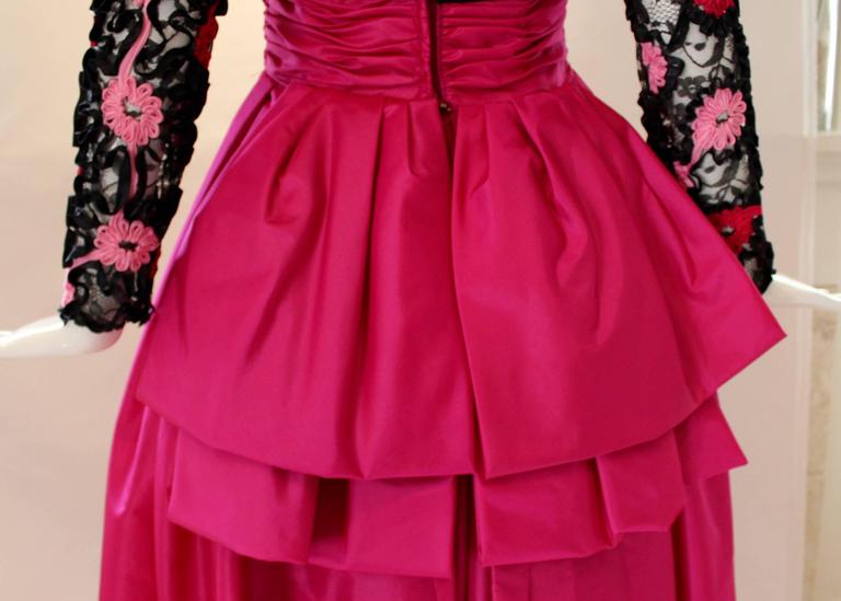 1980s Victor Costa Ribbon Weave Long Sleeve Ball Gown For Sale At 1stDibs 1980s-victor-costa-ribbon-weave-long-sleeve-ball-gown-for-sale-at-1stdibs