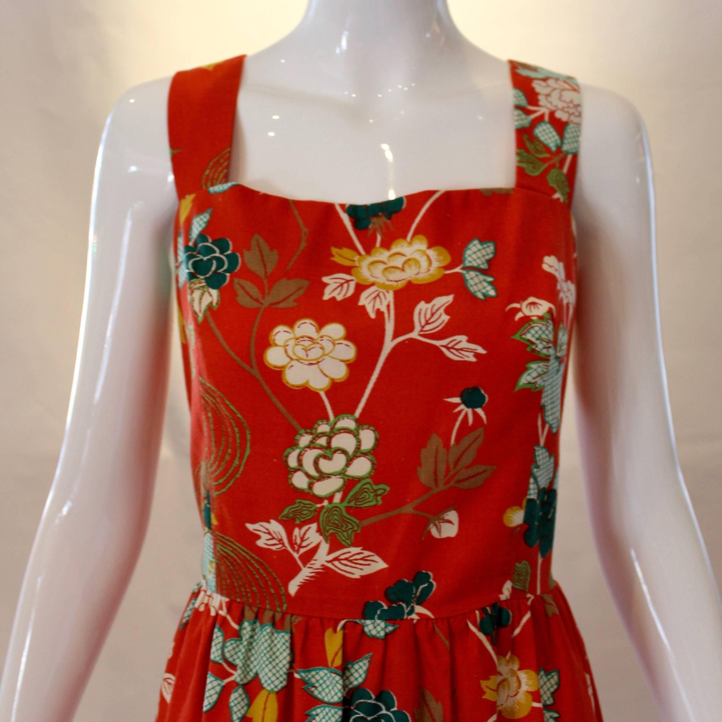 Women's 1960s Neiman Marcus Two Piece Printed Sundress 