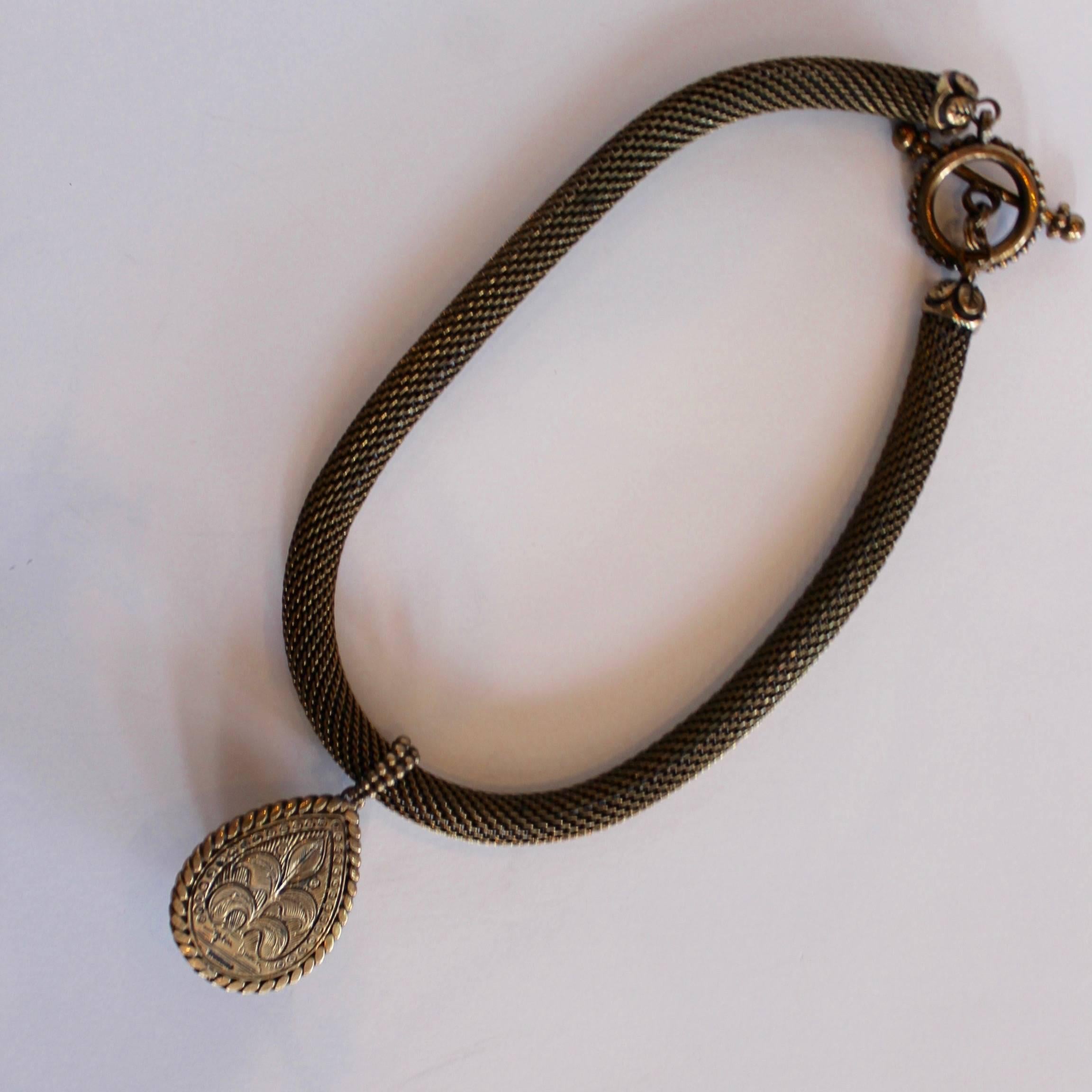 1990s Stephen Dweck Bronze Necklace 1
