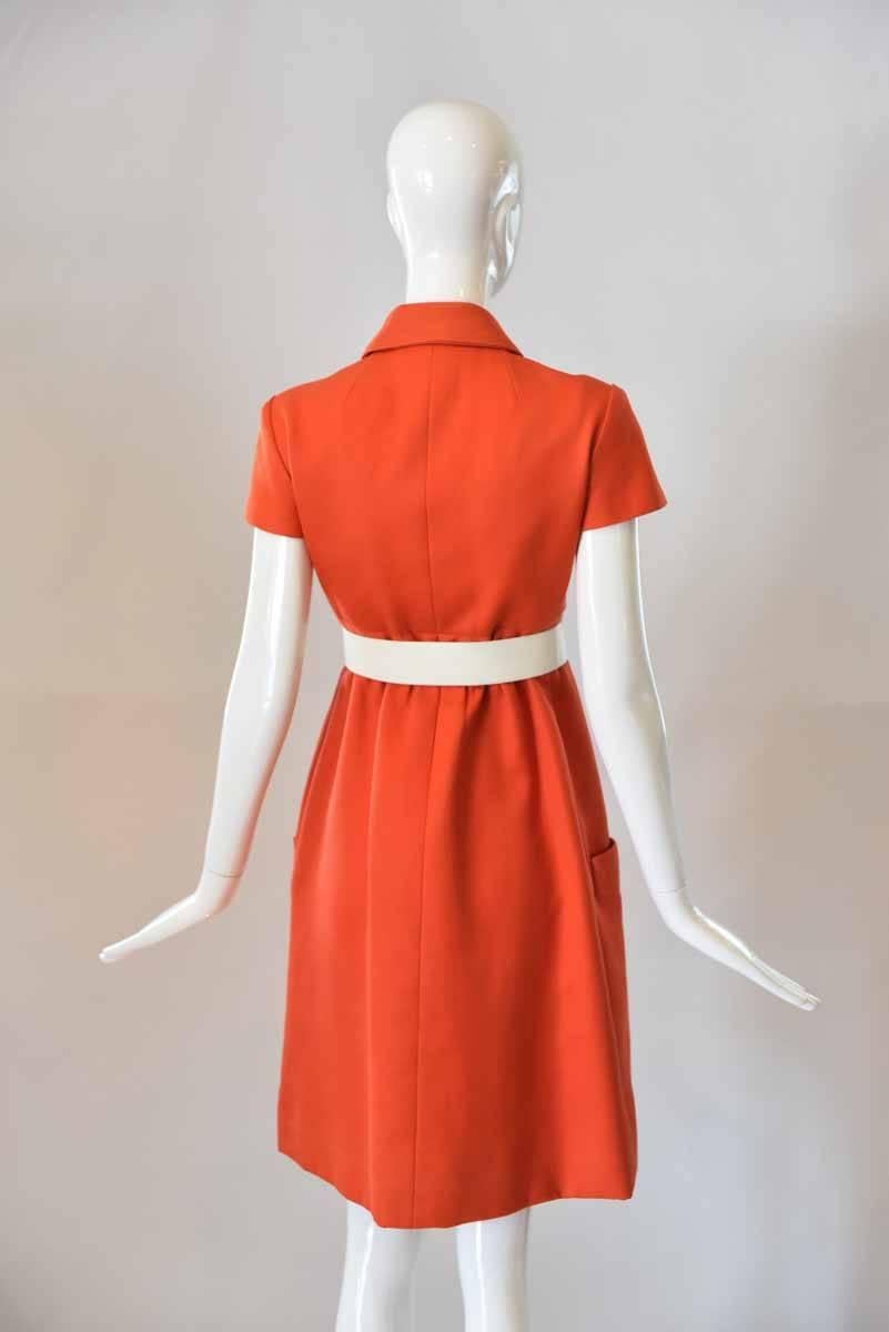 1960s Geoffrey Beene Red Dress 1