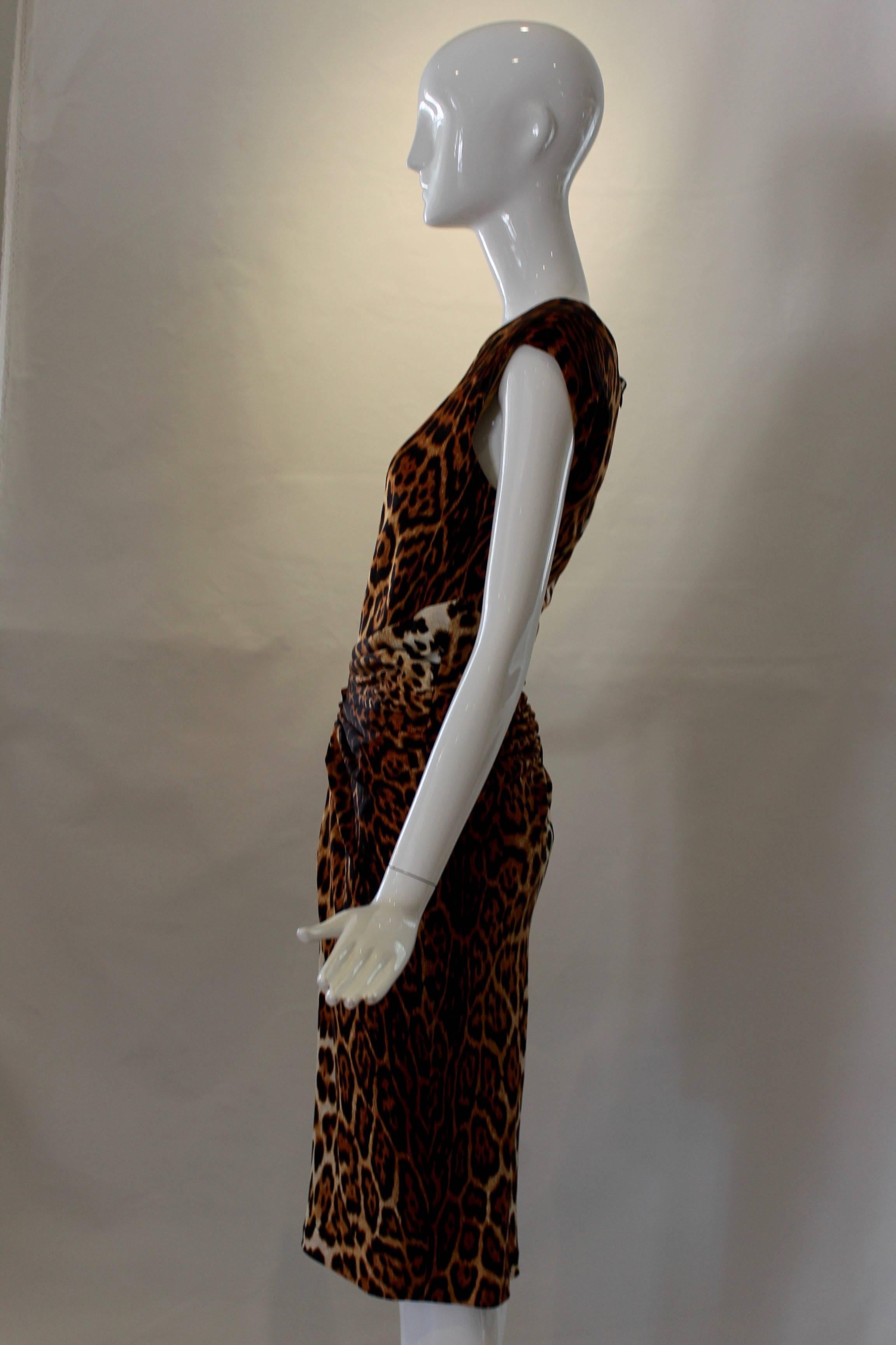 dior leopard dress